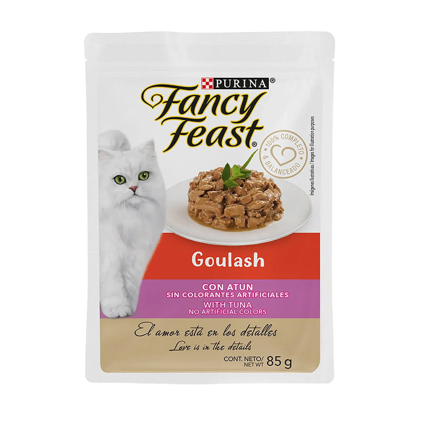 Alimento Húmedo Gato Adulto  Atún Fancy Feast Bolsa 85 G