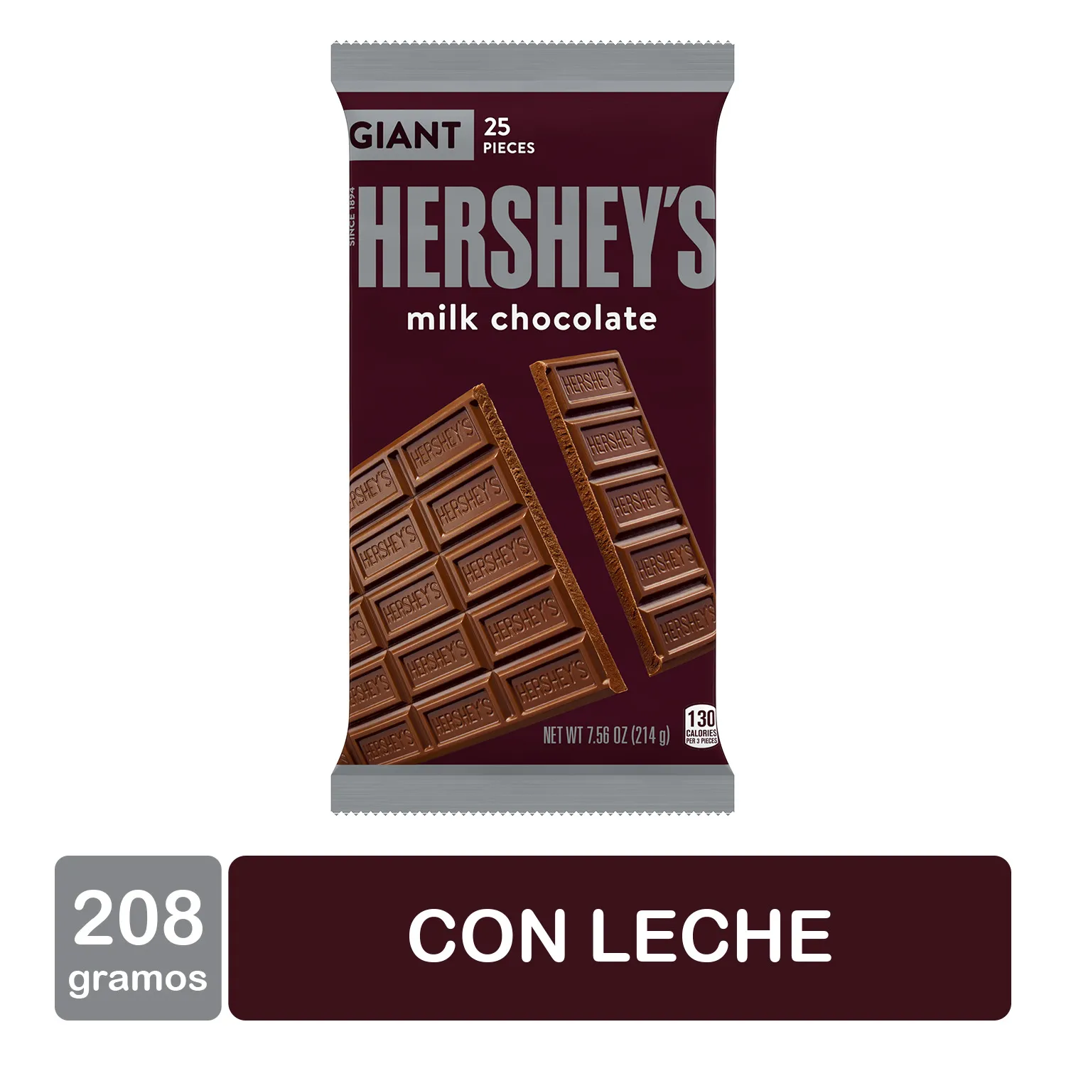 Hershey Milk Giante Barra Leche Hersheys