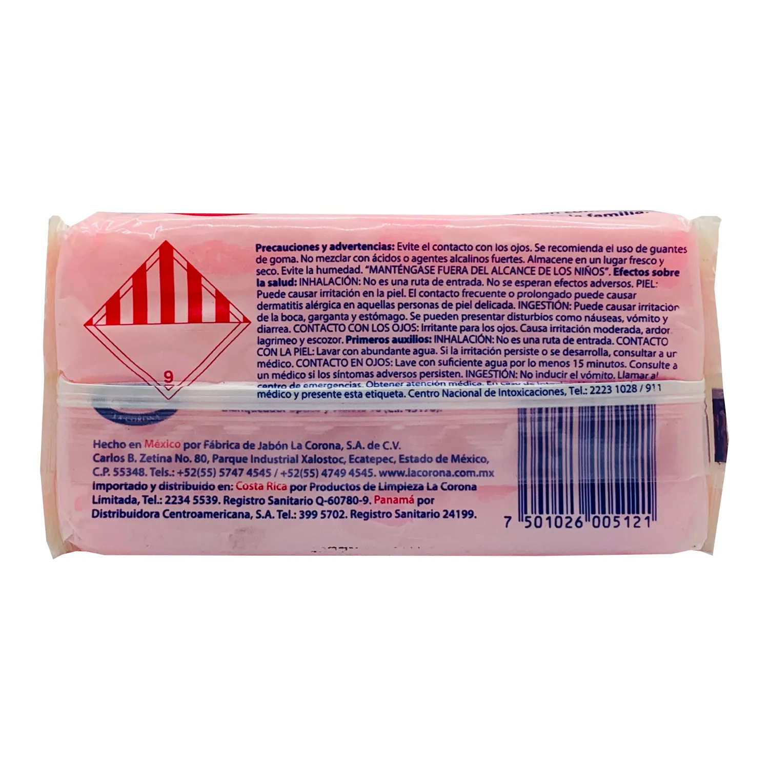 Jabon Barra Blanqueador Rosa