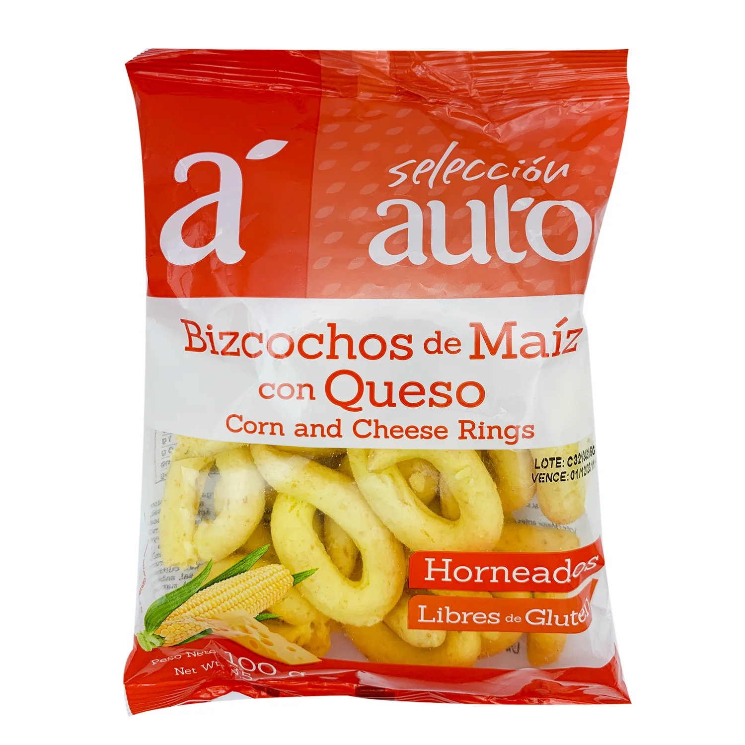 Bizcochos Maiz Queso Selección Auto Paquete 100 G