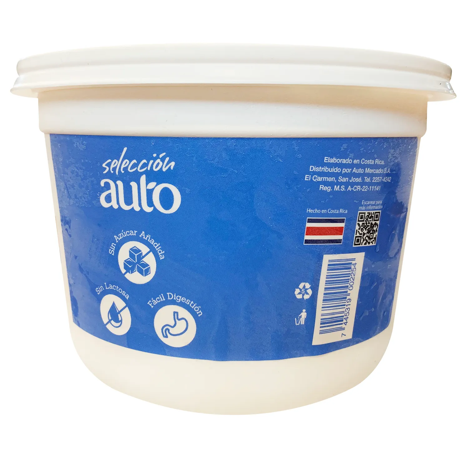 Helado Vainilla Deslactosado Selección Auto Envase 1000 G