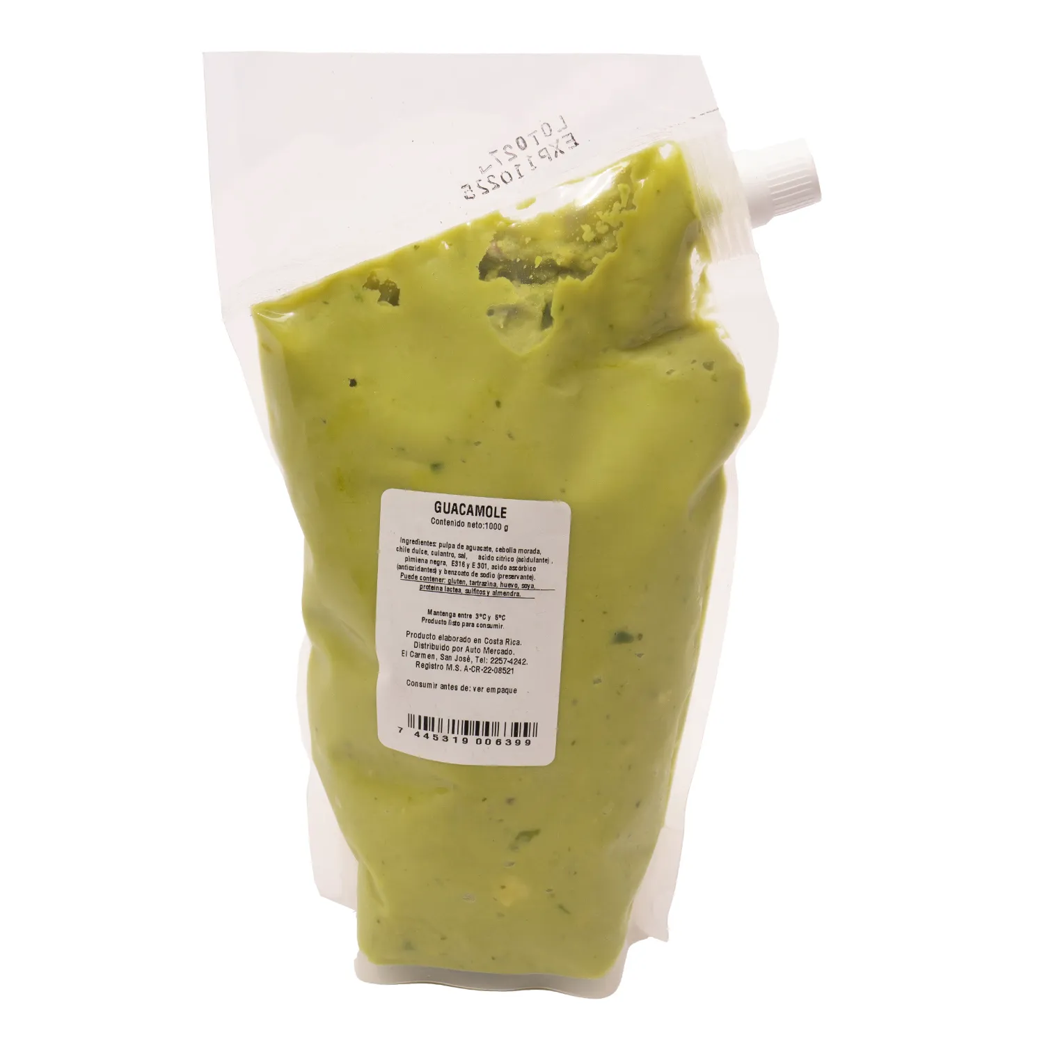 Guacamole Auto Mercado Paquete Ahorro Familiar Paquete 1 Kg