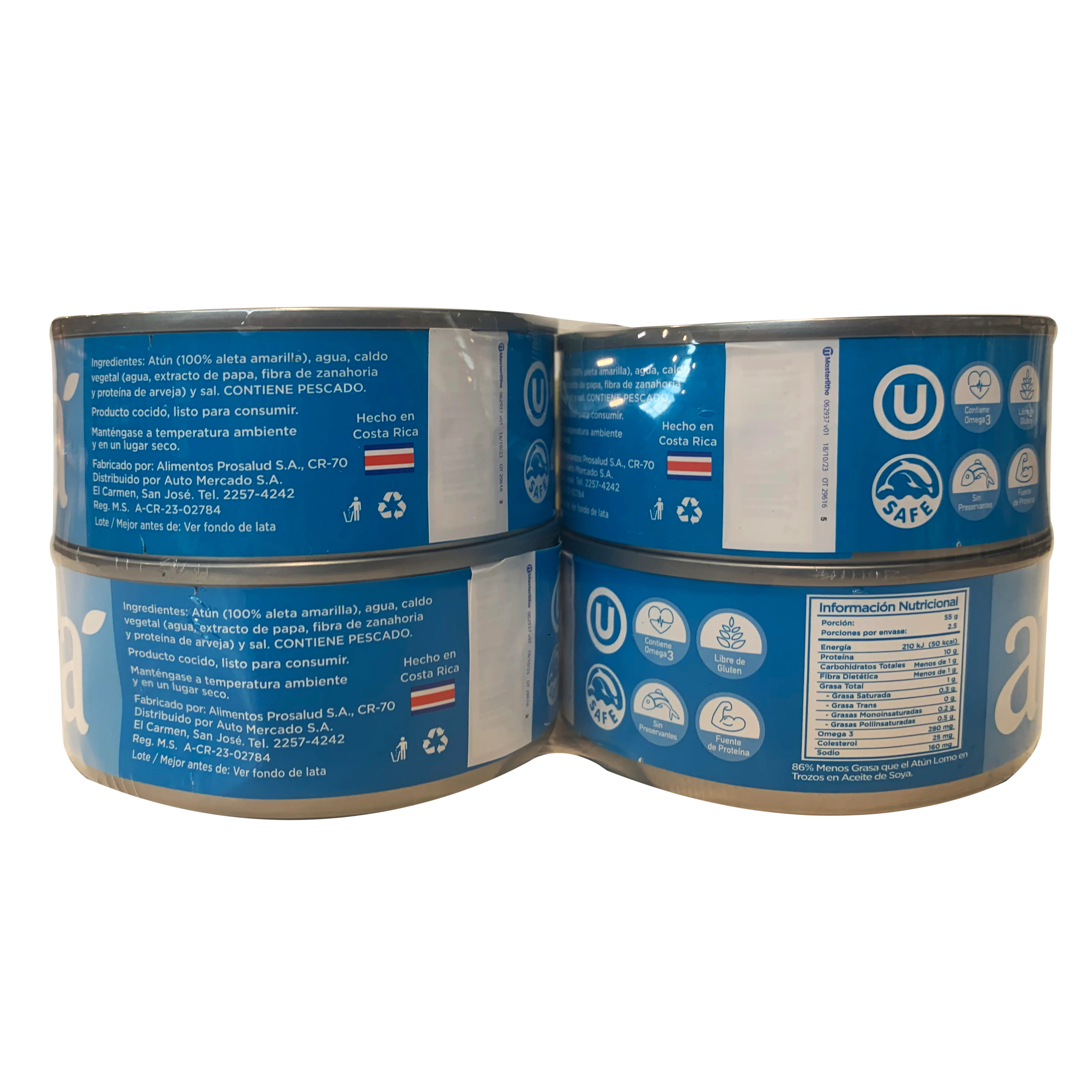 Atun Lomo Trozos Agua 4u Selección Auto Lata 560 G