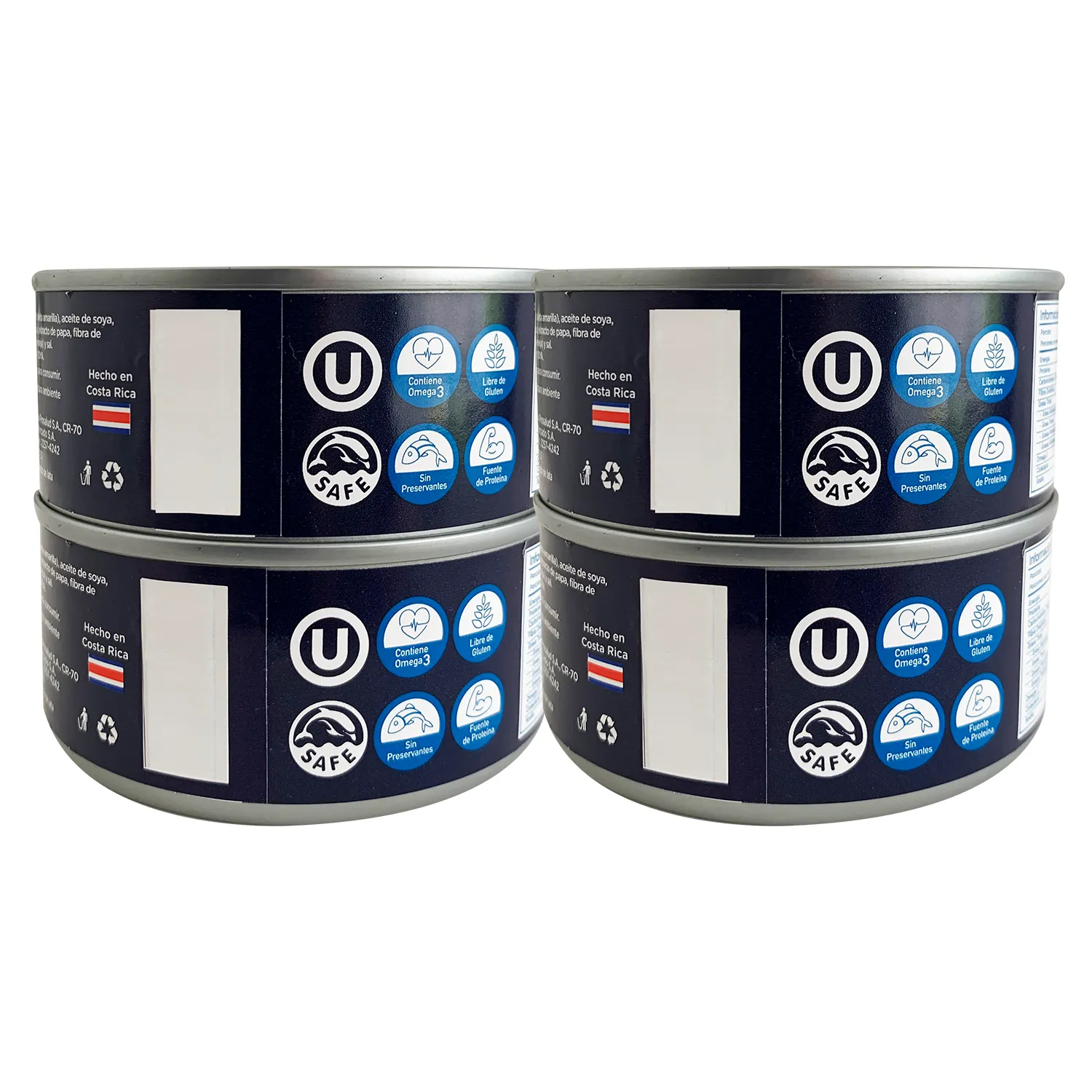 Atun Lomo Trozos Aceite Soya 4u Auto Selección Paquete 560 G
