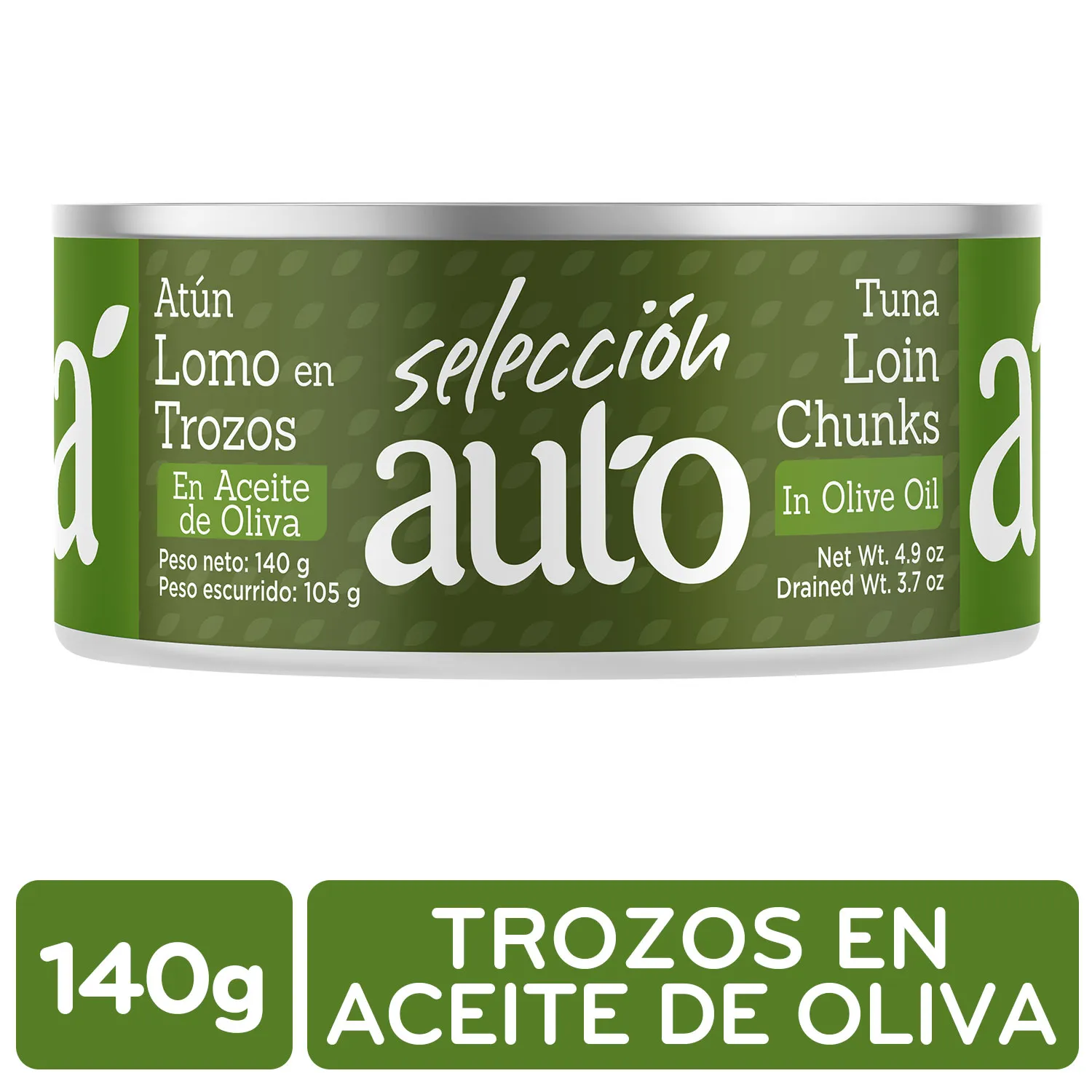 Atun Lomo Trozos Aceite Oliva Selección Auto Lata 140 G