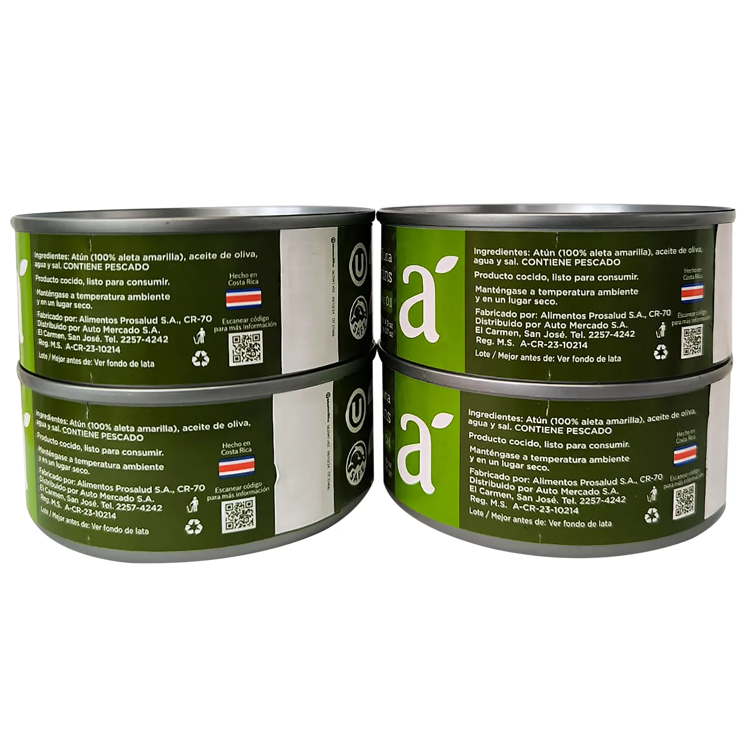 Atun Lomo Trozos Aceite Oliva 4u Selección Auto Paquete 560 G