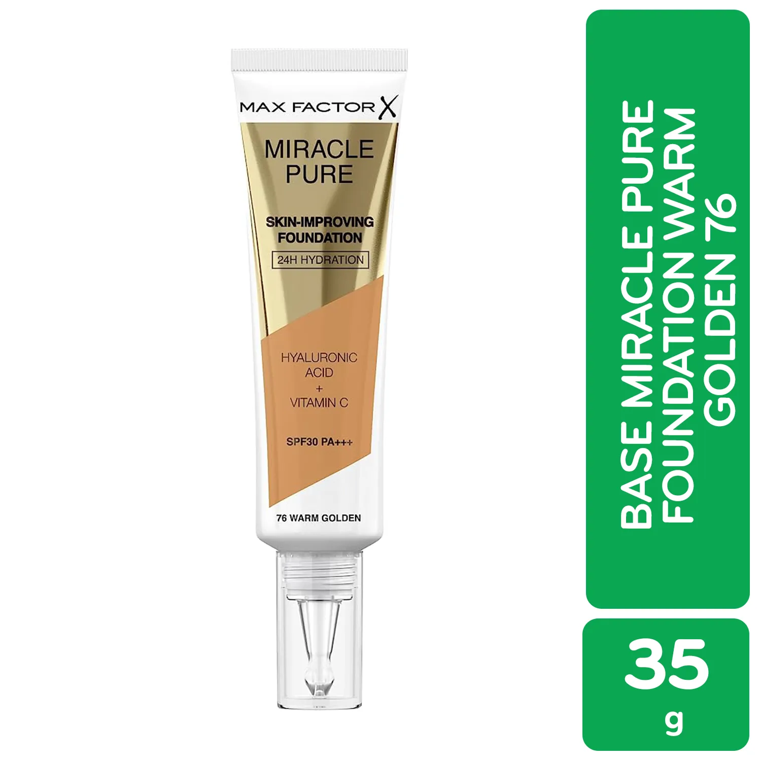 Base Miracle Pure Foundation Warm Golden 76 Max Factor