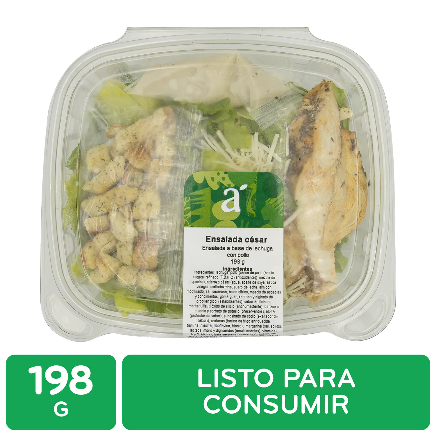 Ensalada Cesar Con Pollo Auto Mercado Unidad 198 G