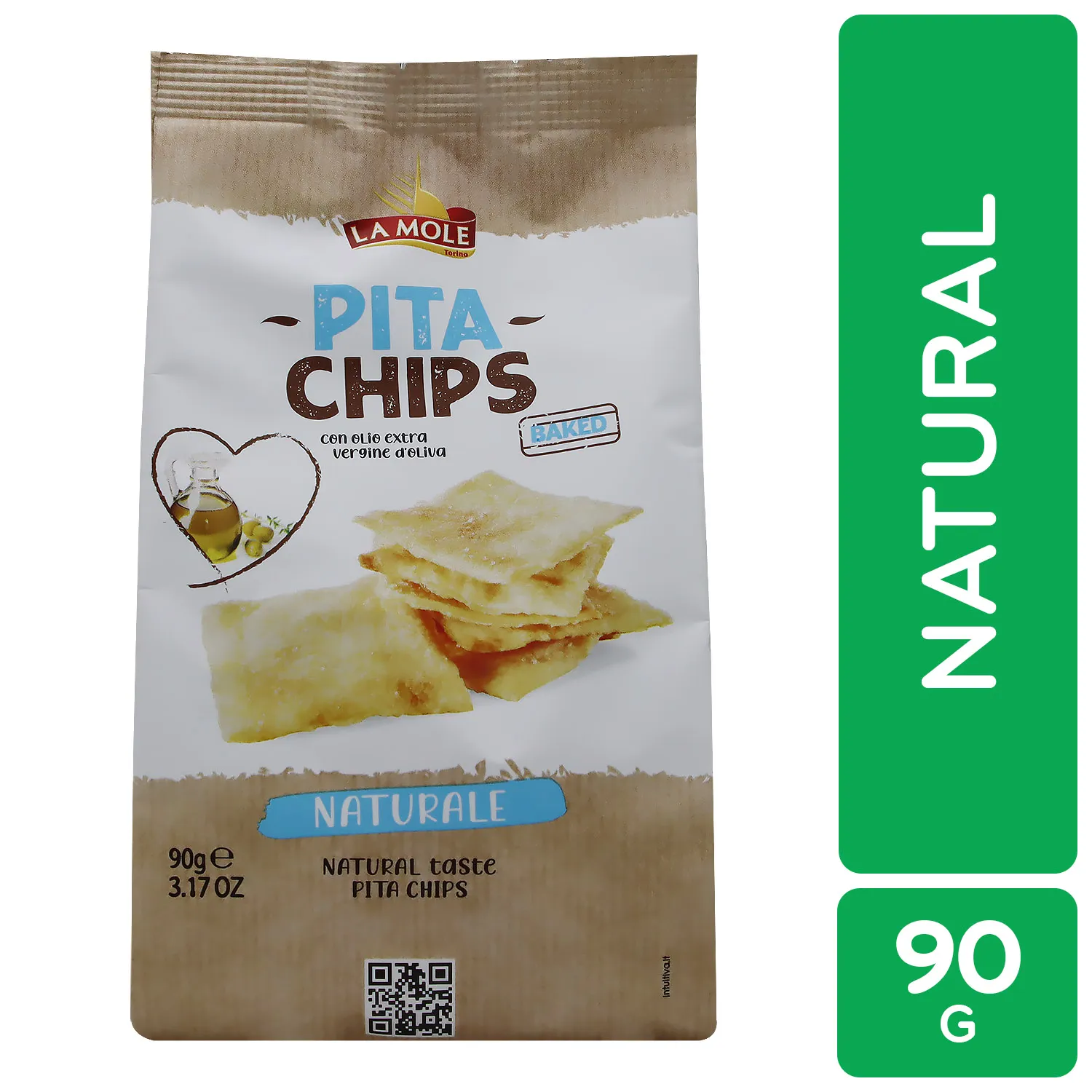 Bocadillo Pita Chips Natural La Mole