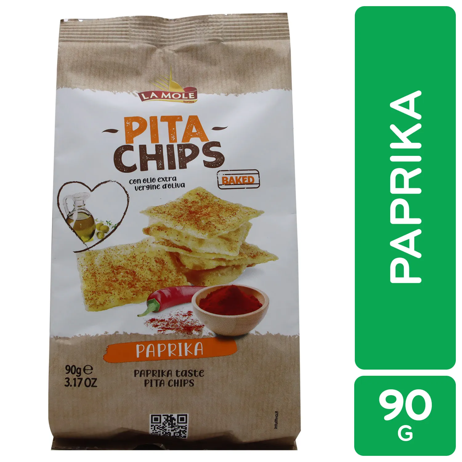 Bocadillo Pita Chips Paprika La Mole