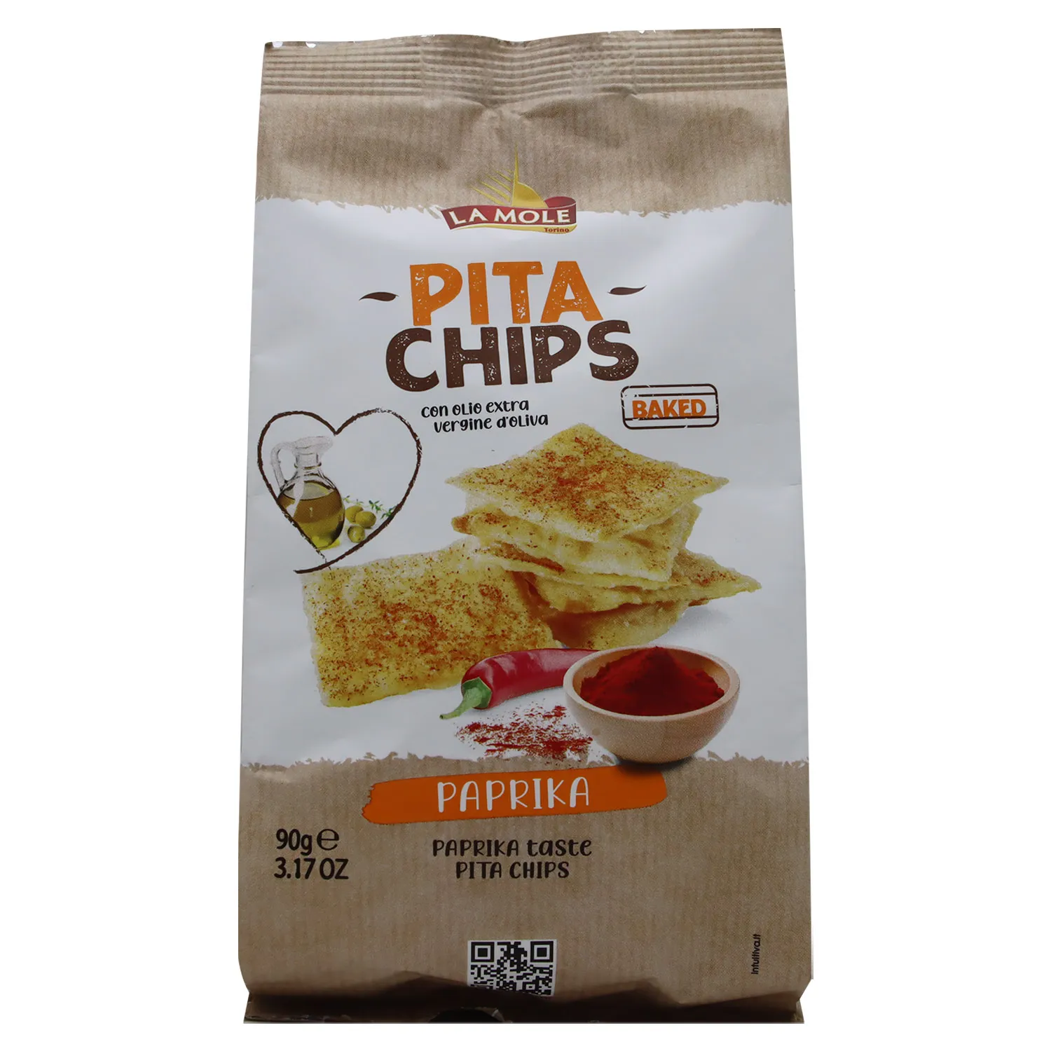 Bocadillo Pita Chips Paprika La Mole