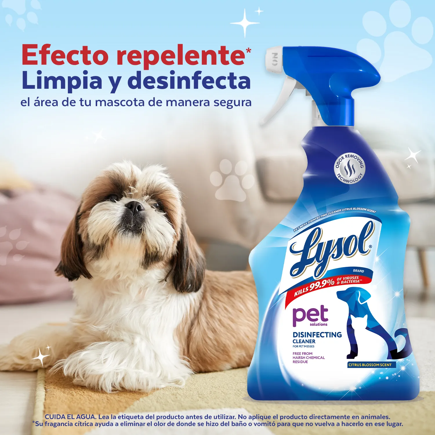 Desinfectante Aroma Cítrico Mascotas Lysol