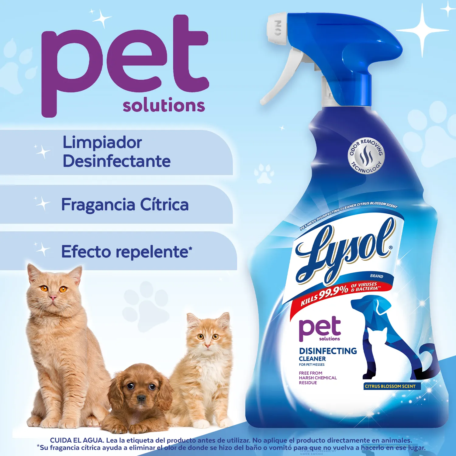 Desinfectante Aroma Cítrico Mascotas Lysol