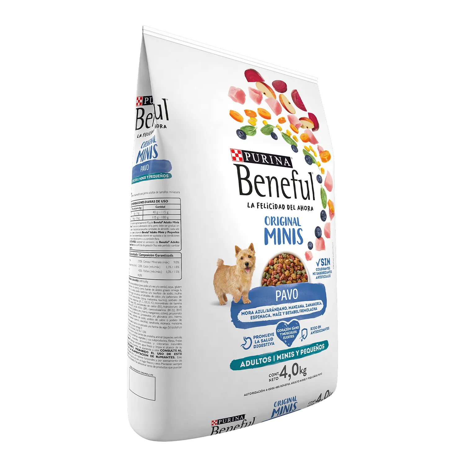 Alimento Perro Seco Adulto Pavo Minis Purina Beneful Bolsa 4 Kg