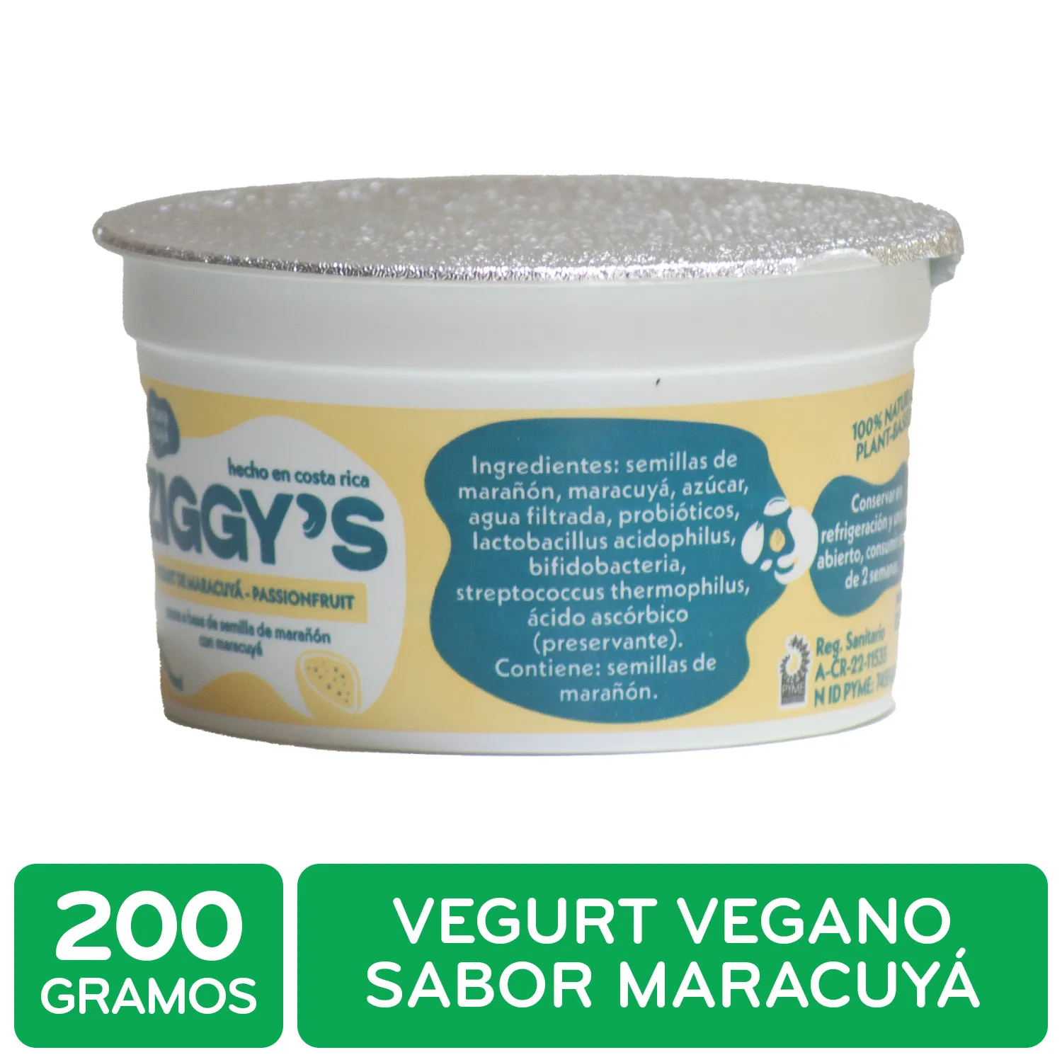 Yogurt Vegano Maracuya Ziggys