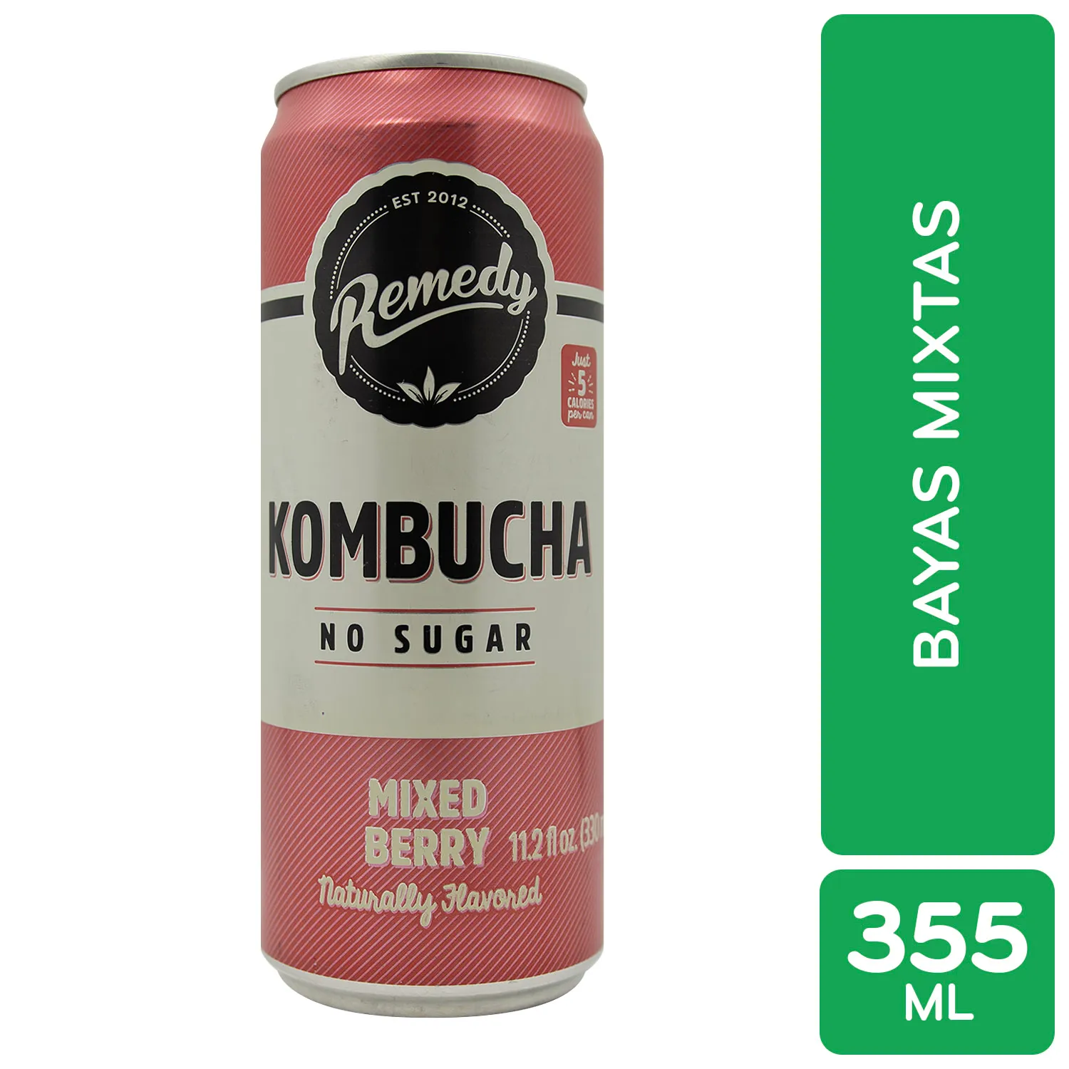 Bebida Kombucha Sin Azucar Bayas Mixtas Remedy