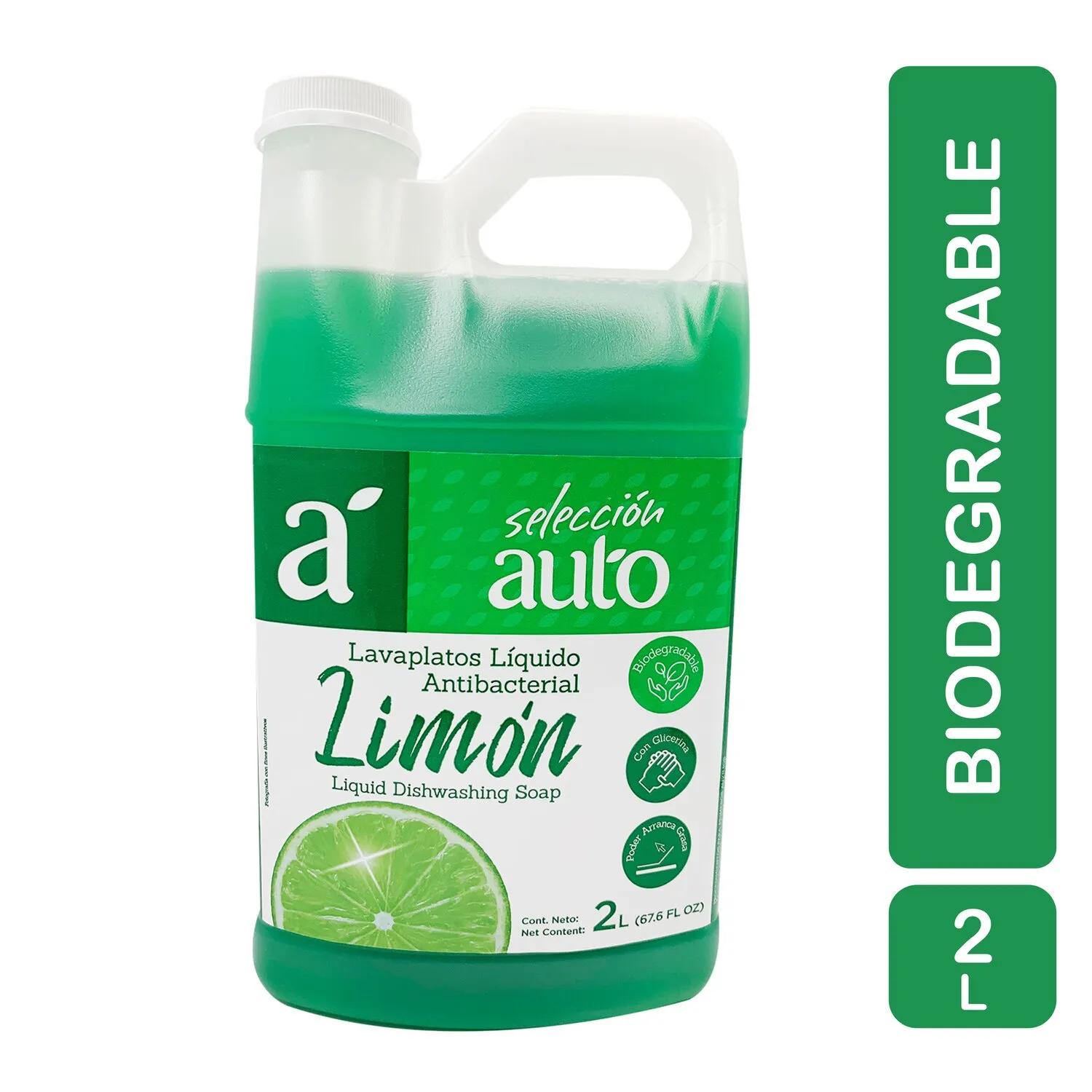 Lavaplatos Liquido Limon Seleccion Auto Envase 2000 Ml