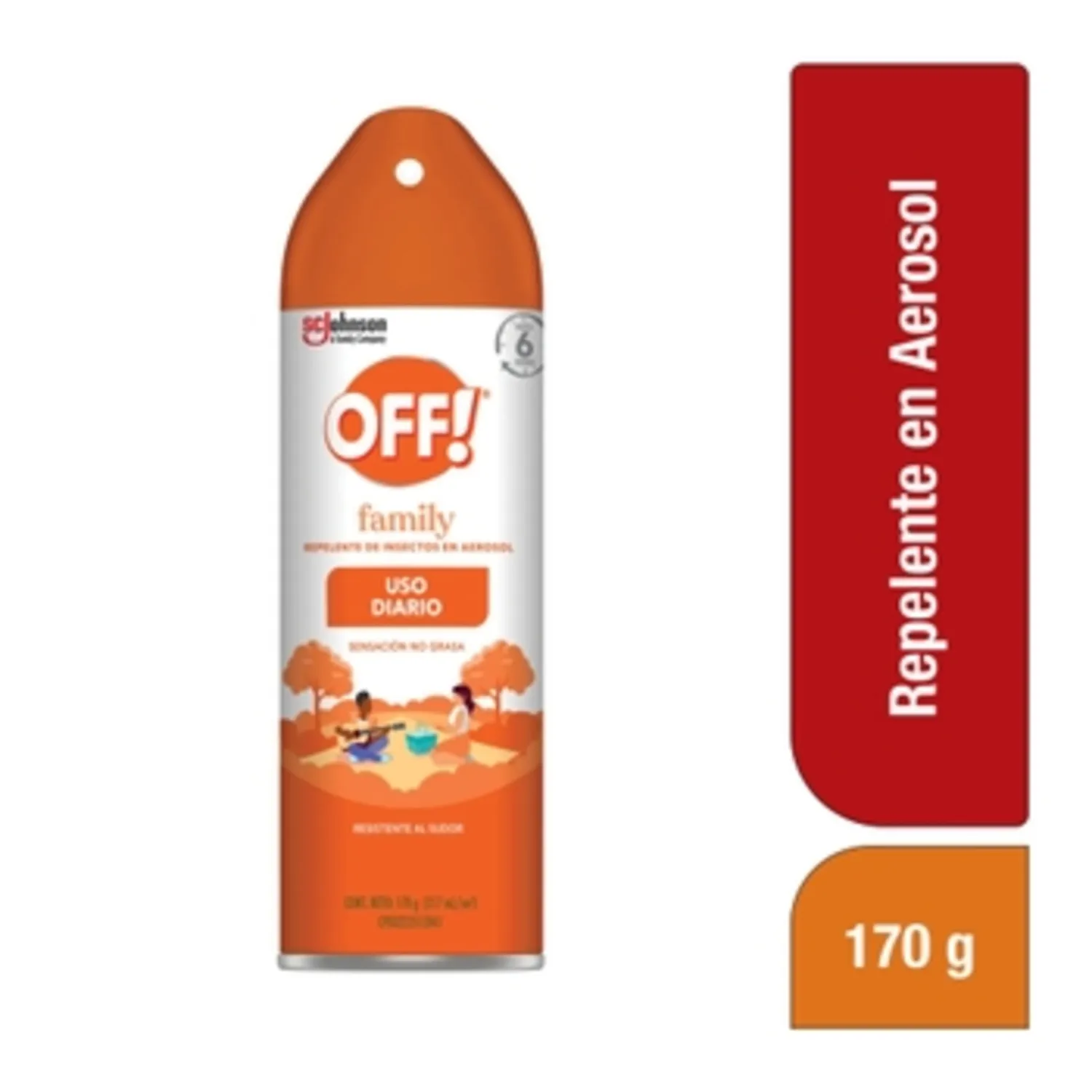 Repelente Aerosol Uso Diario Off Lata 170 G