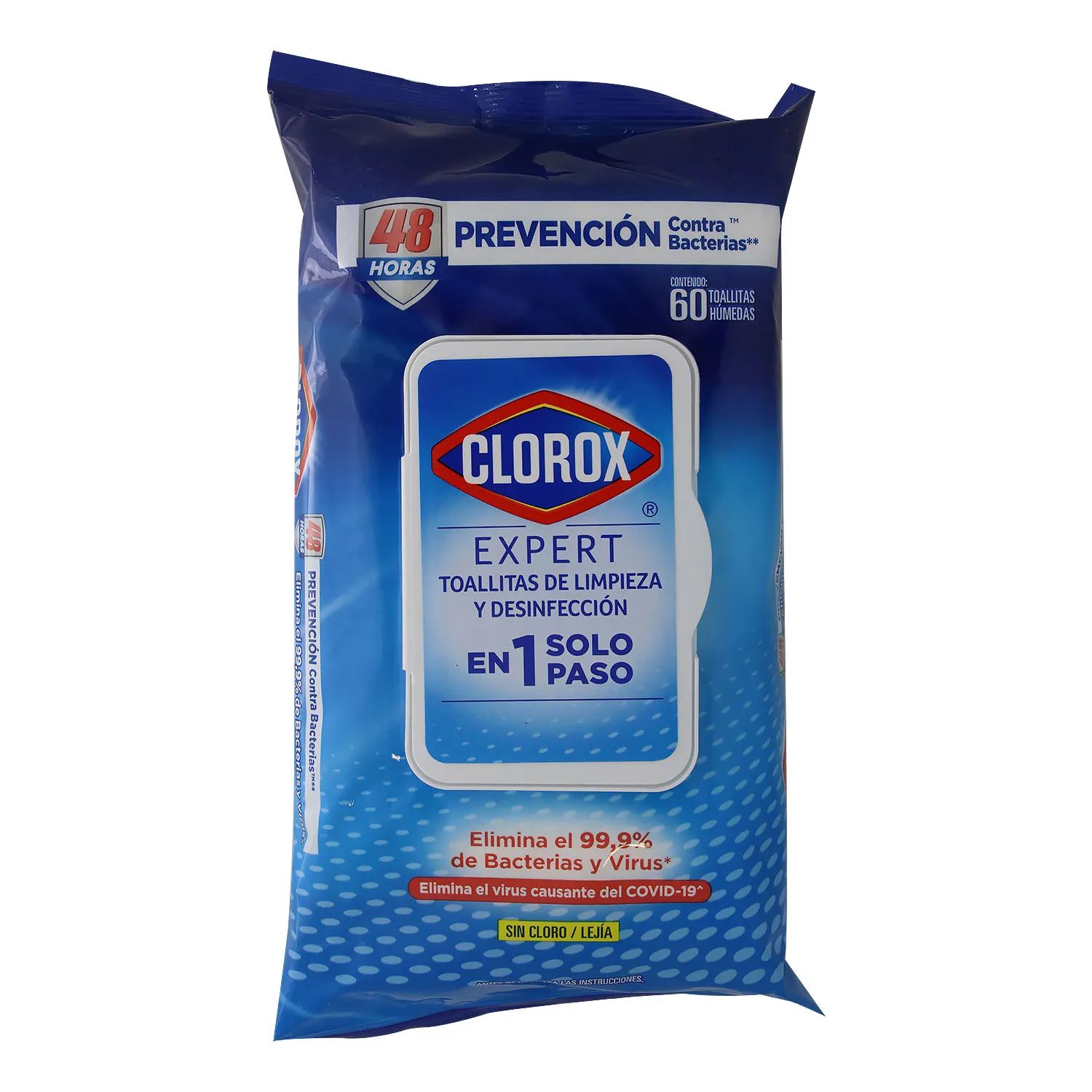 Toalla Desinfectante Multiuso Original Clorox Paquete 60 Unid