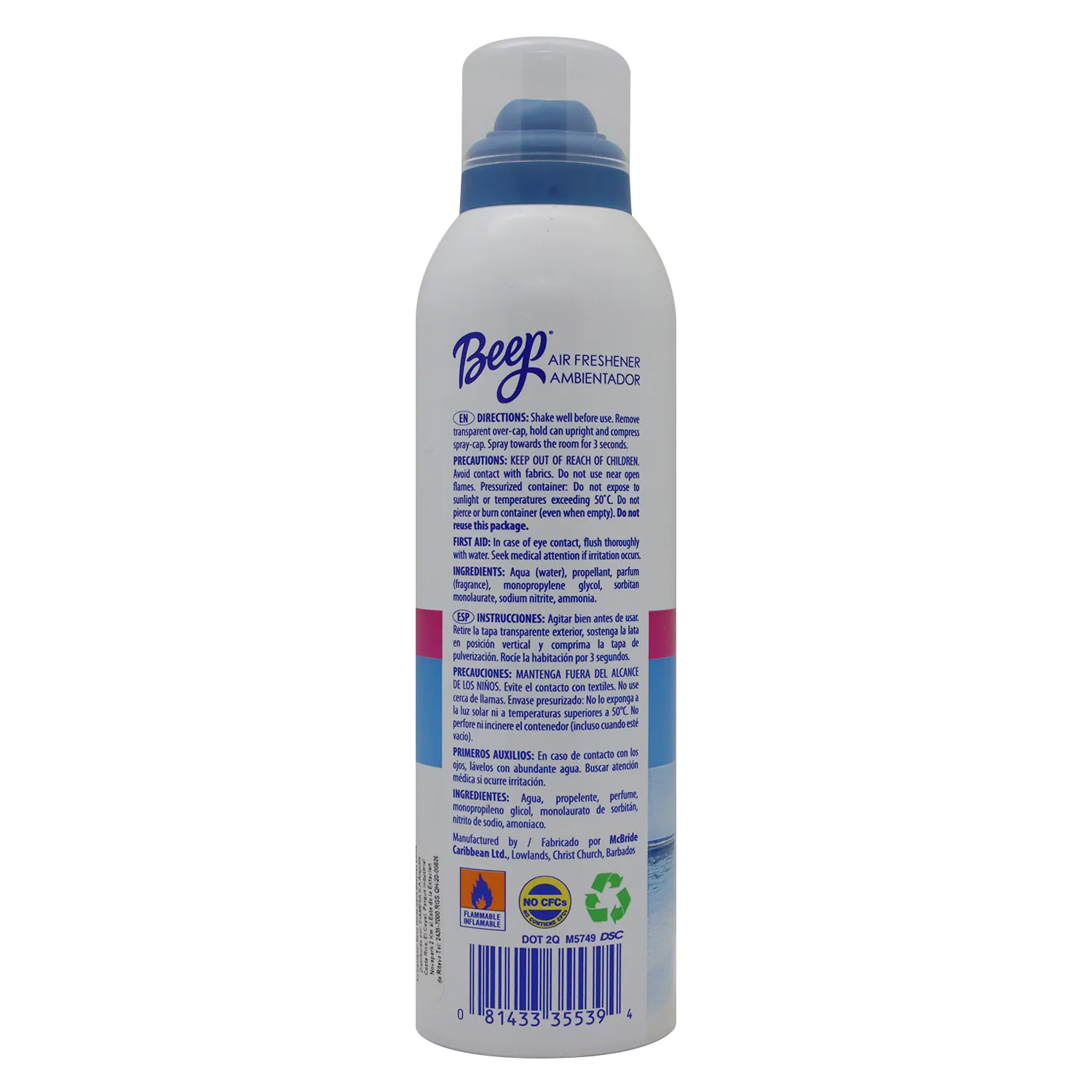 Desodorante Ambiental Aerosol Playa Beef Lata 237 Ml