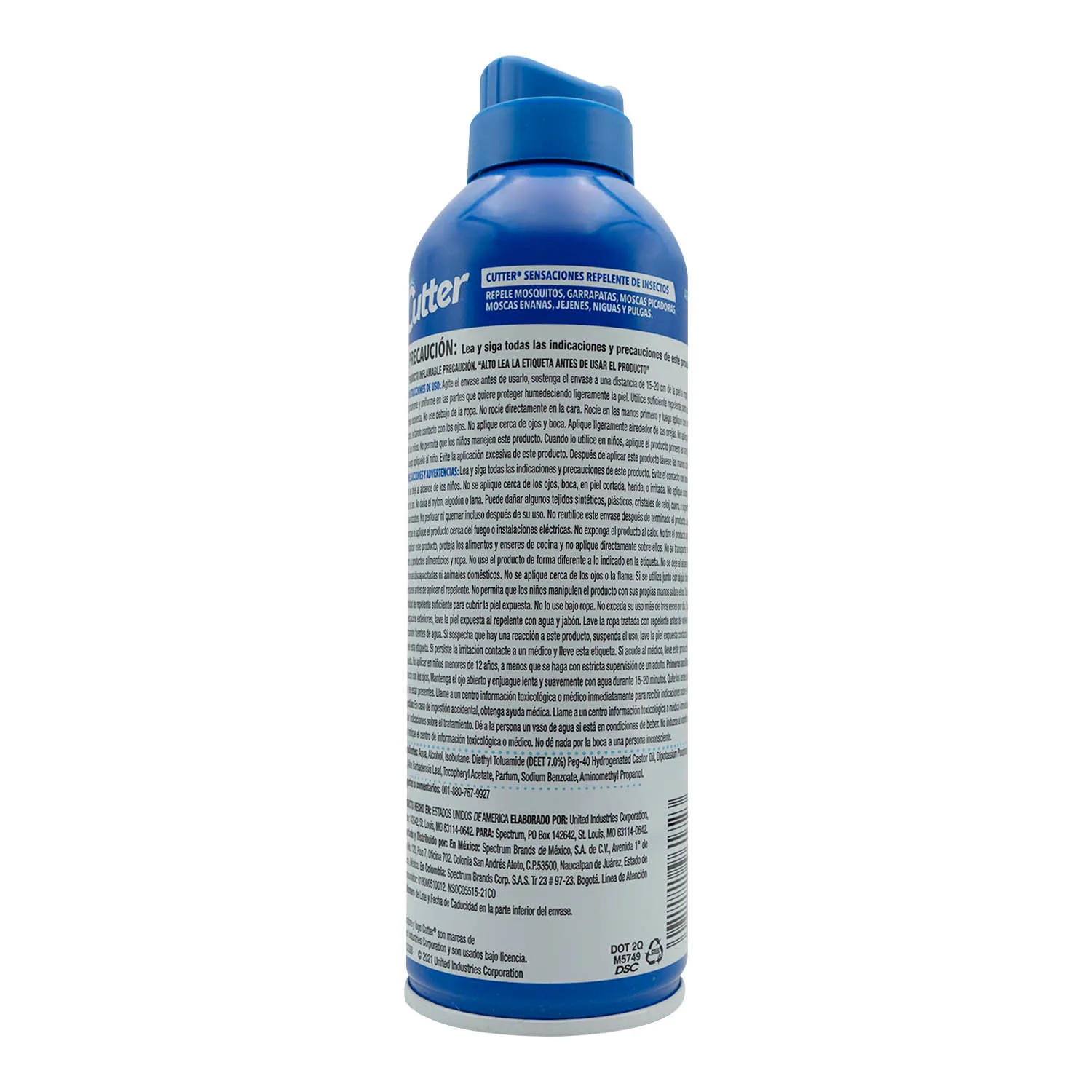 Repelente Aerosol Mosquitos Con Aloe Vera Cutter Lata 170 G
