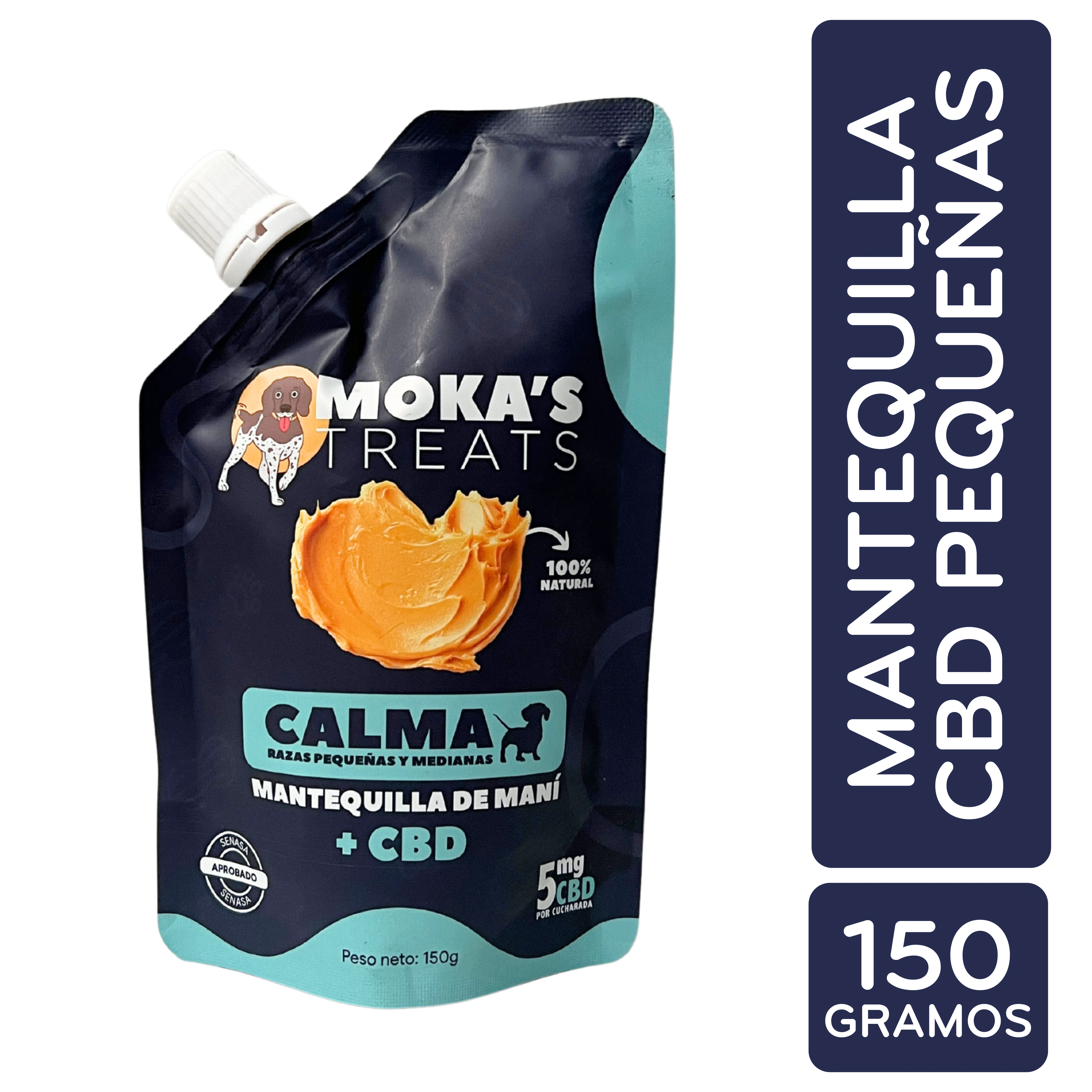 Bocadillo Perro Manteq. Maní Cbd Mokas Treats