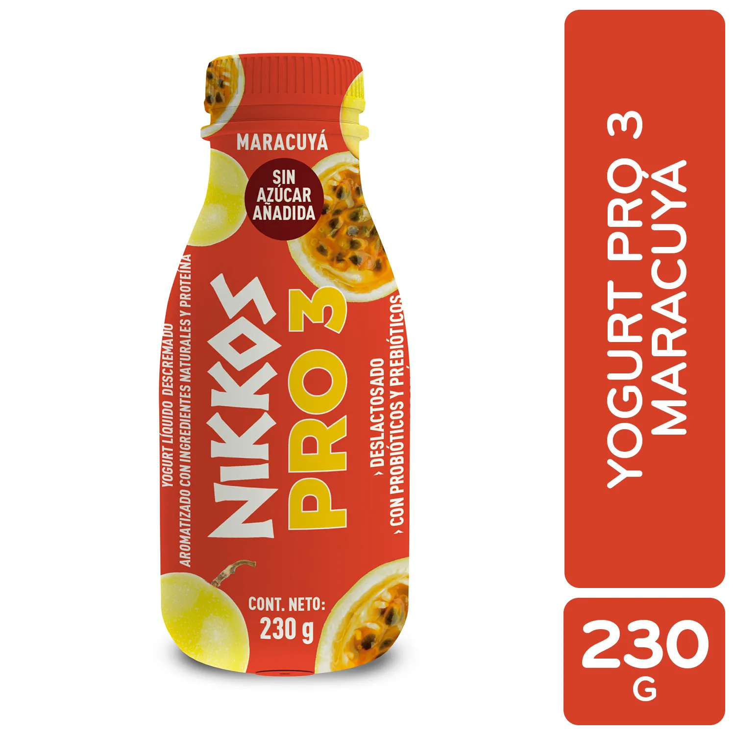 Yogurt Liquido Maracuya Pro Nikkos