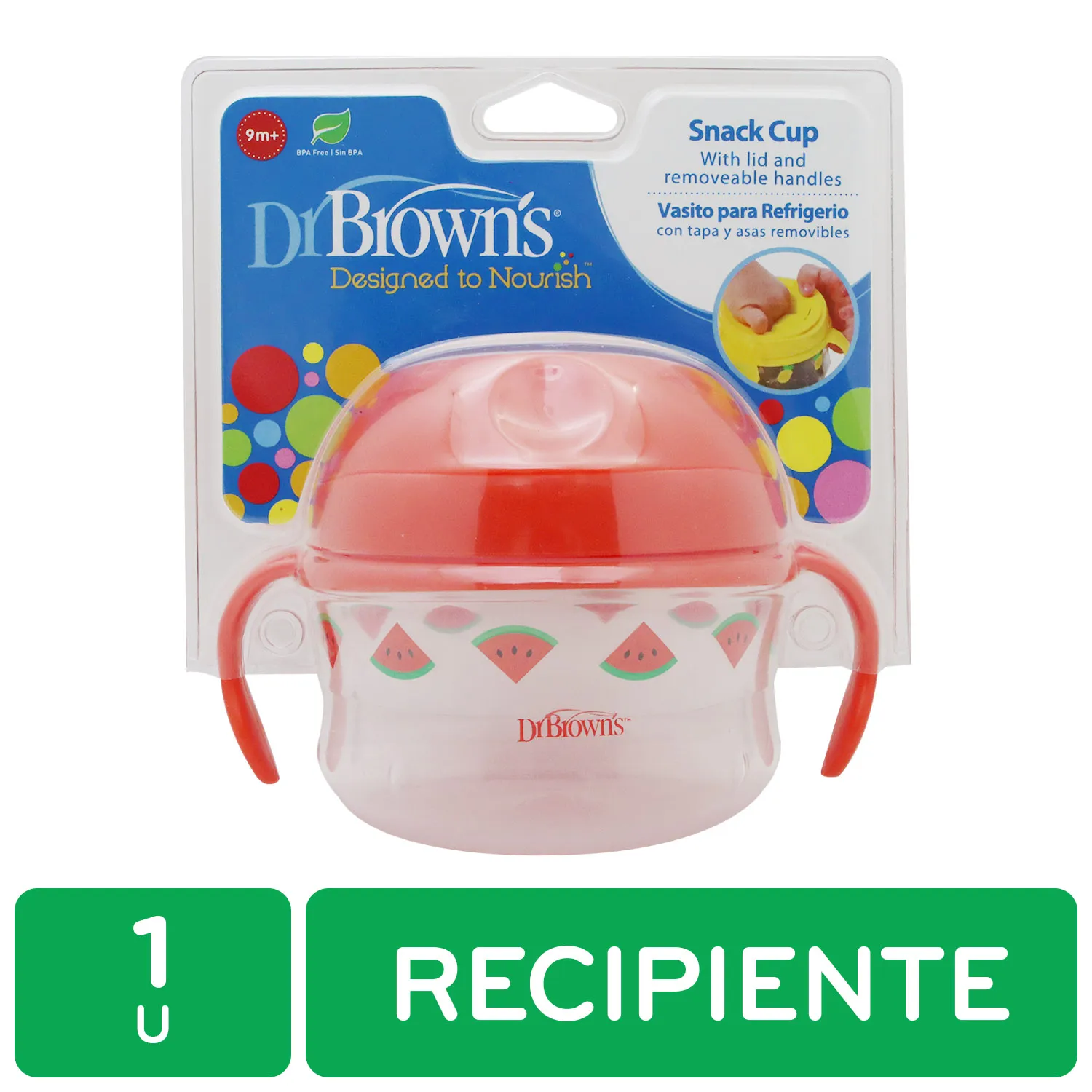 Porta Alimento Merienda Rojo Dr Browns