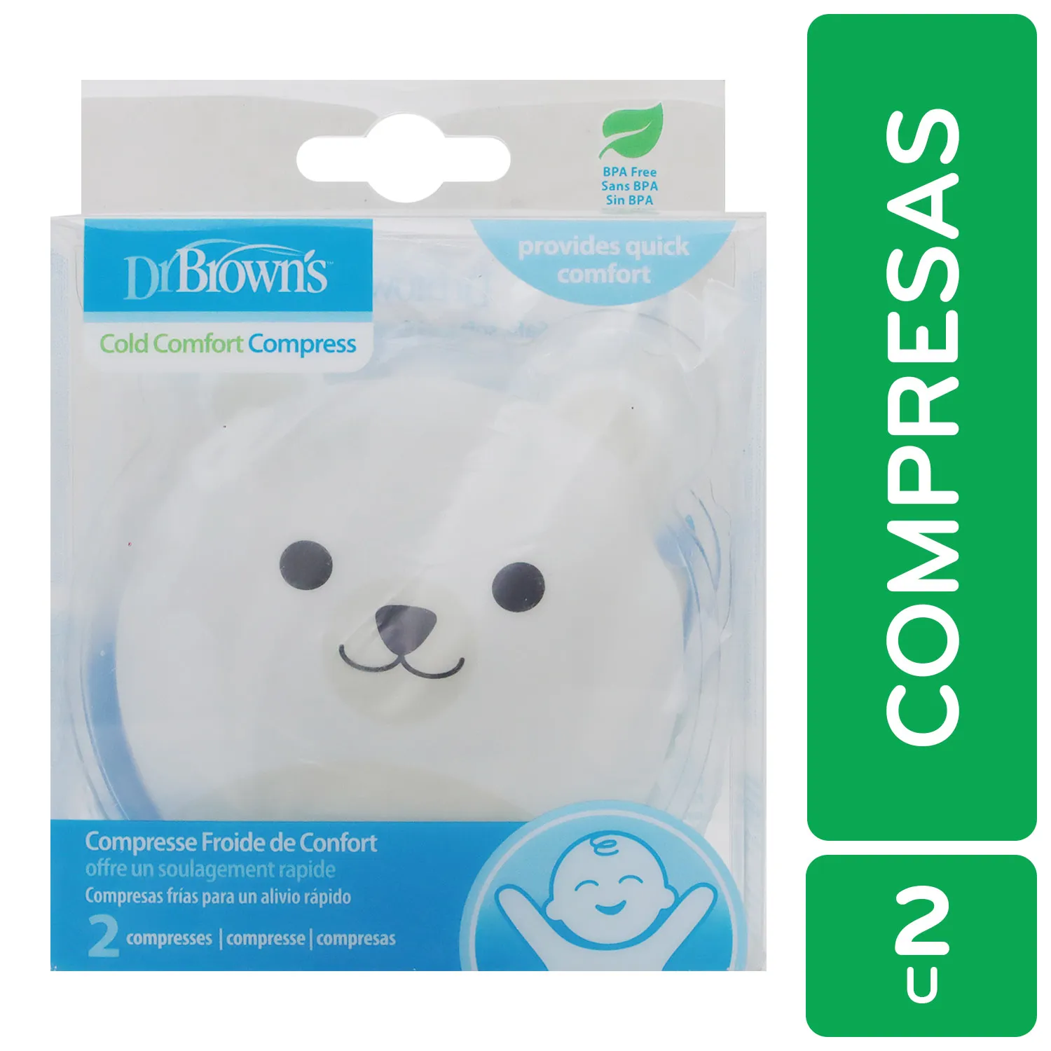 Compresa Fria Alivio Ballena Oso Polar Dr Browns