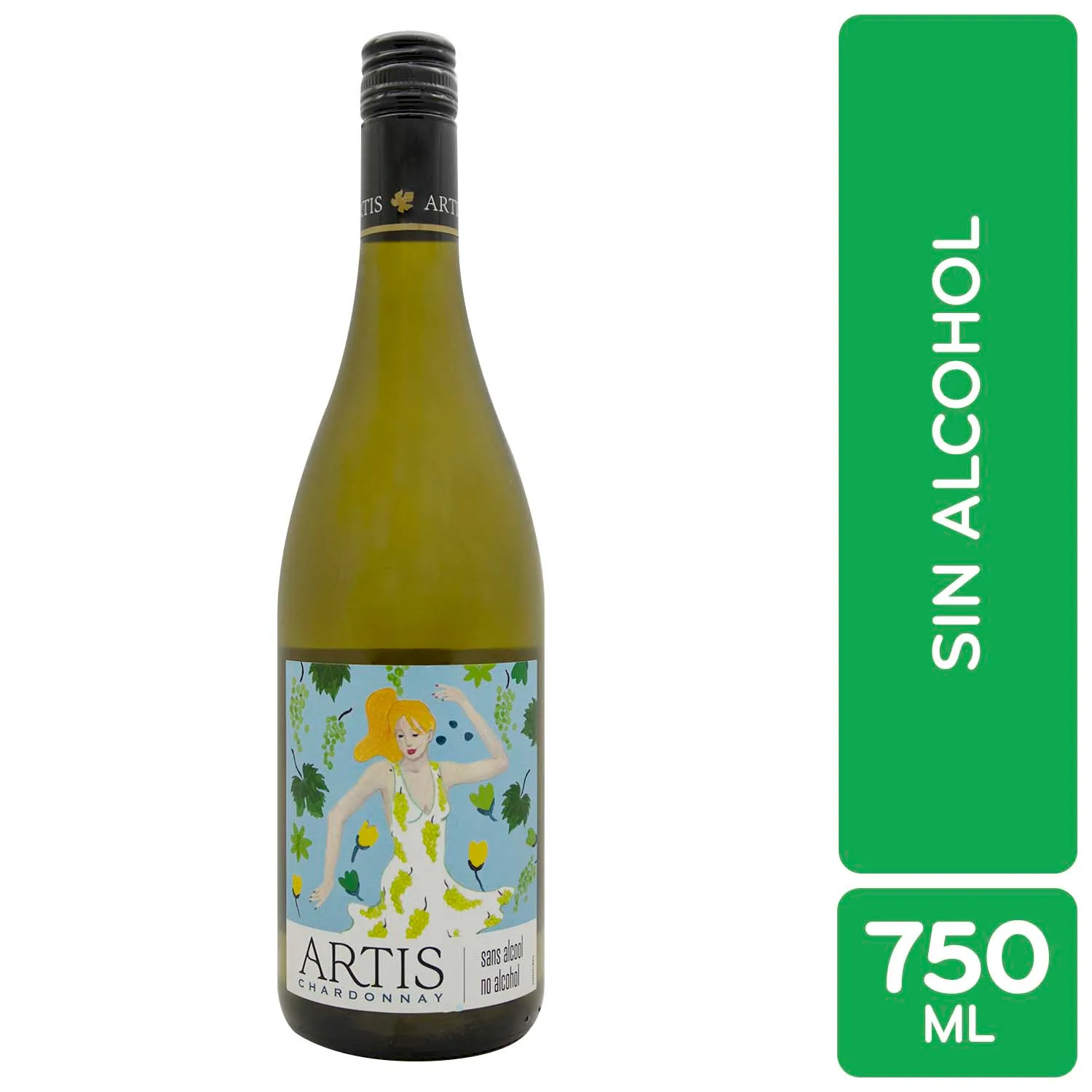 Vino Blanco Francia Chardonnay Sin Alcohol Artis