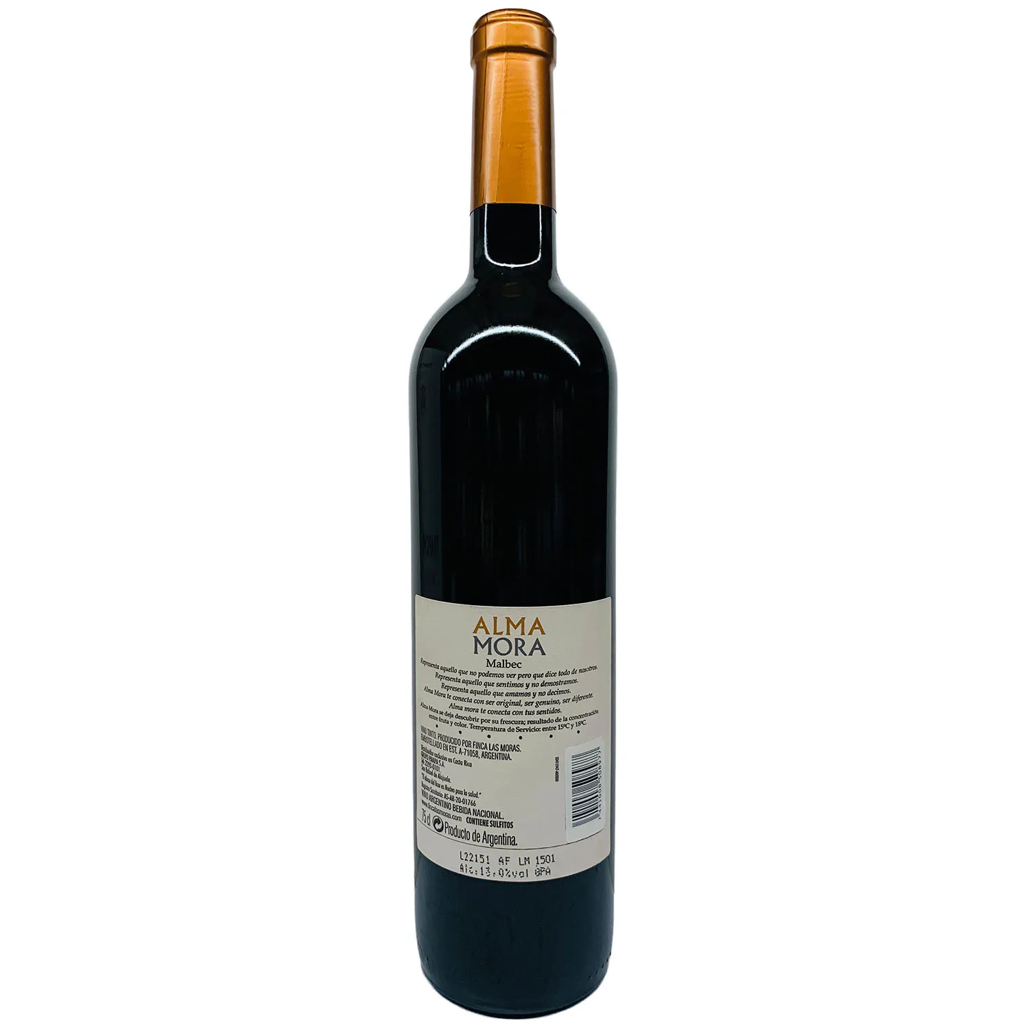 Vino Tinto Argentina Malbec Alma Mora