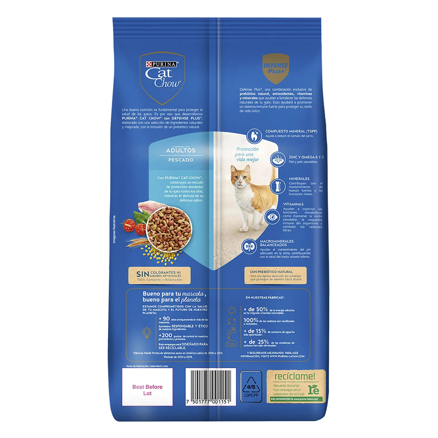 Alimento Gato Seco Adulto Pescado Purina Cat Chow