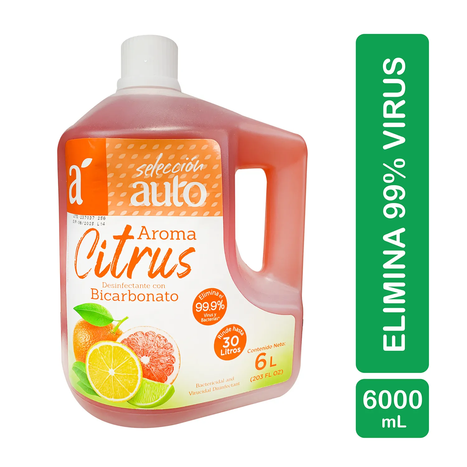 Desinfectante Liquido Citrus Selección Auto Envase 6000 Ml