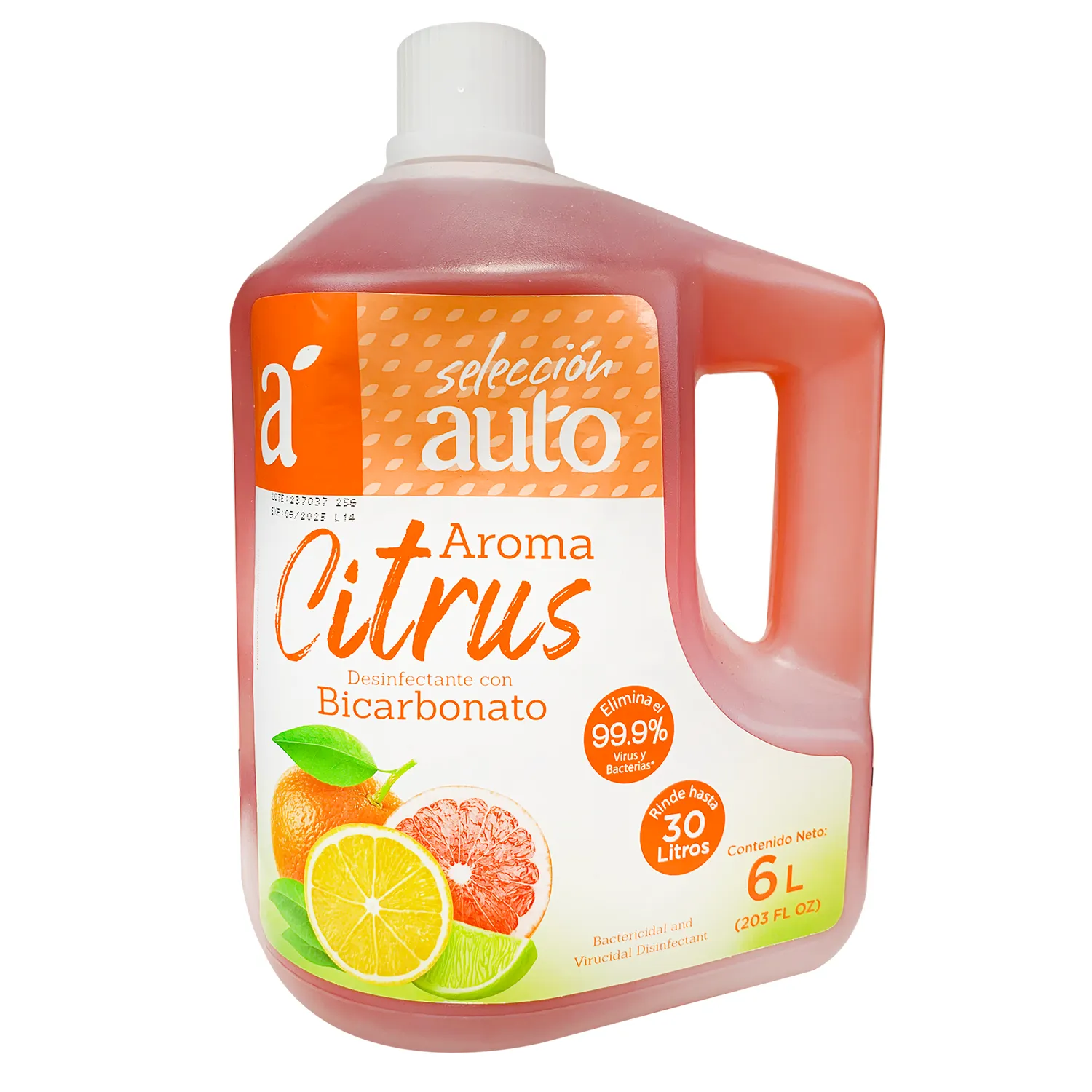 Desinfectante Liquido Citrus Selección Auto Envase 6000 Ml