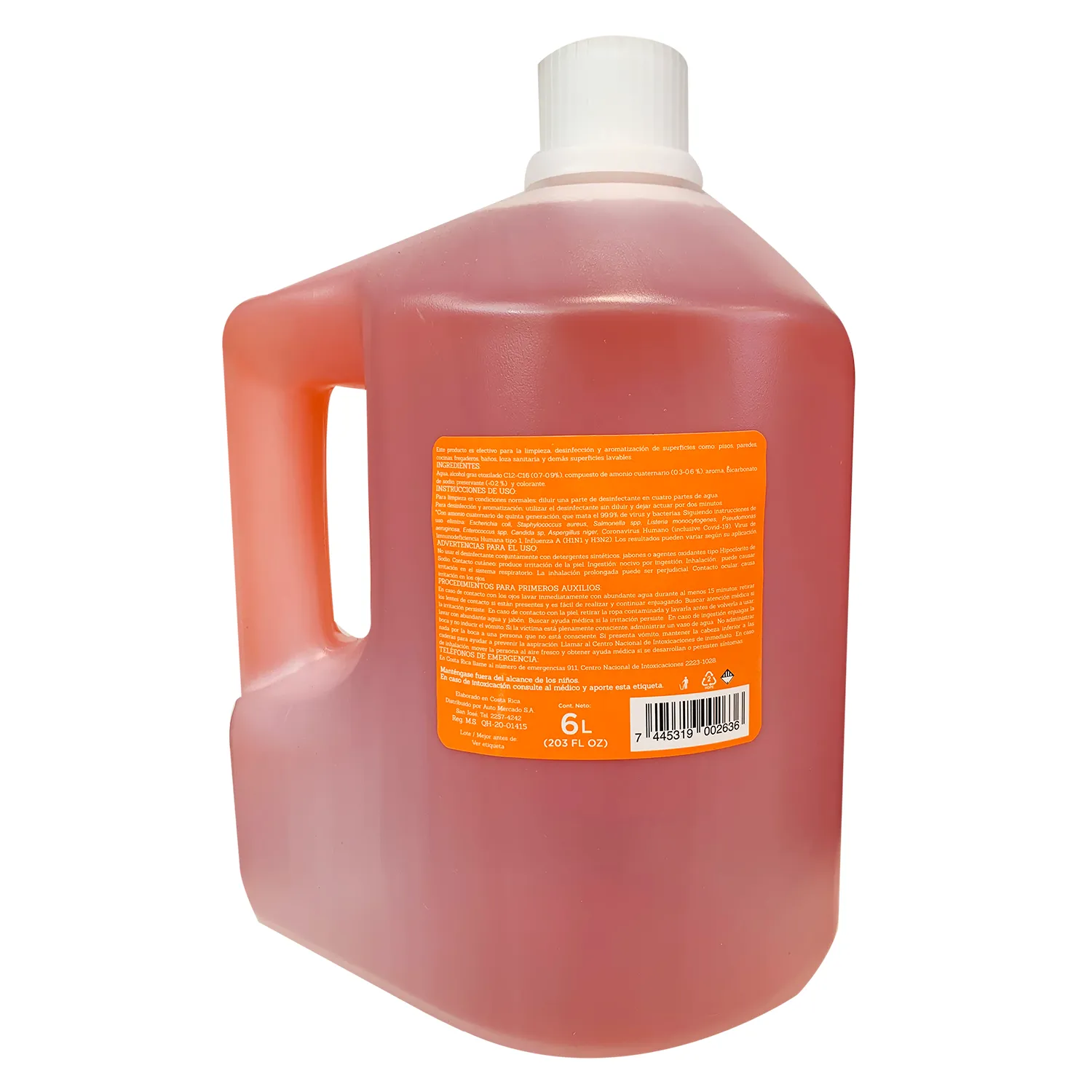 Desinfectante Liquido Citrus Selección Auto Envase 6000 Ml