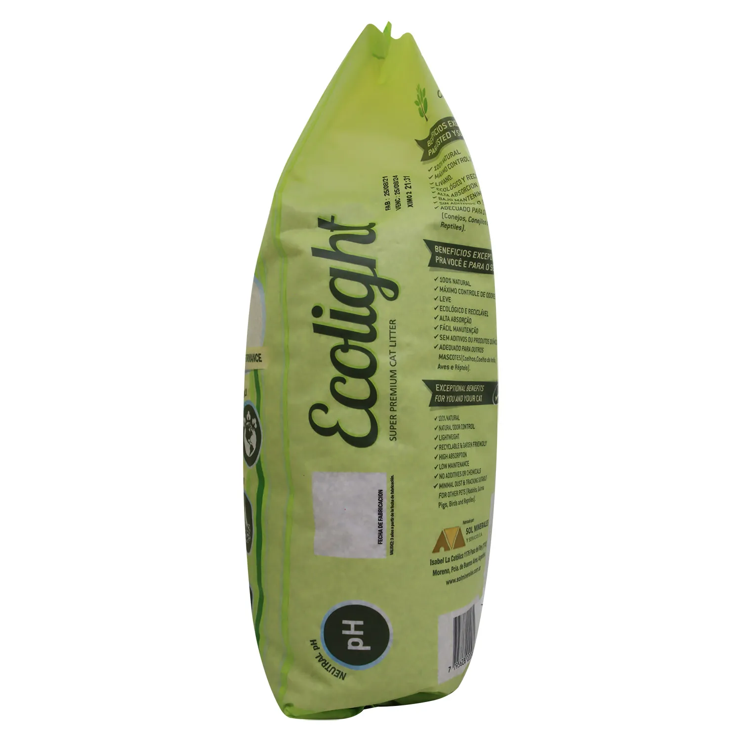 Arena  Gato Alta Absorcion Ecologica Ecolight