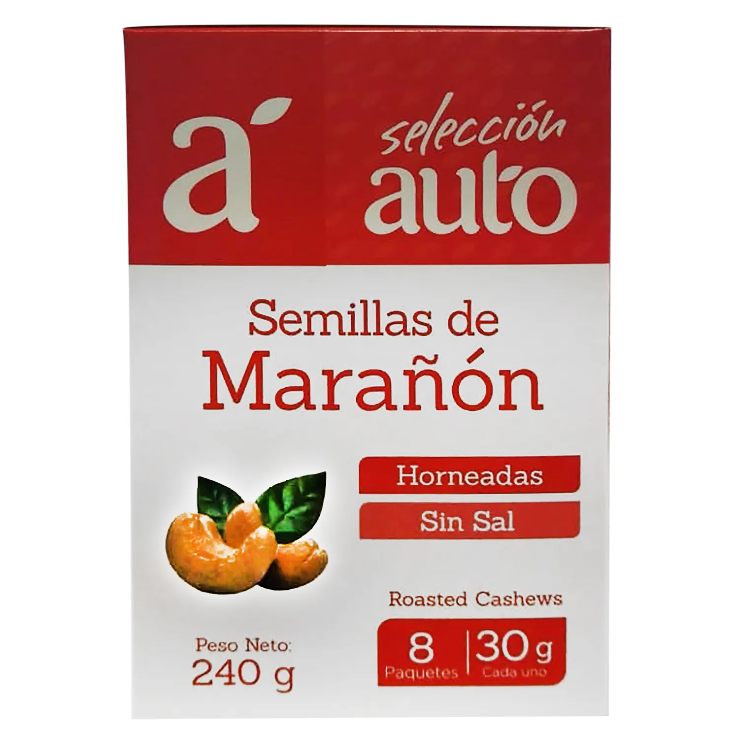 Marañon Horneado Sin Sal Selección Auto Caja 240 G