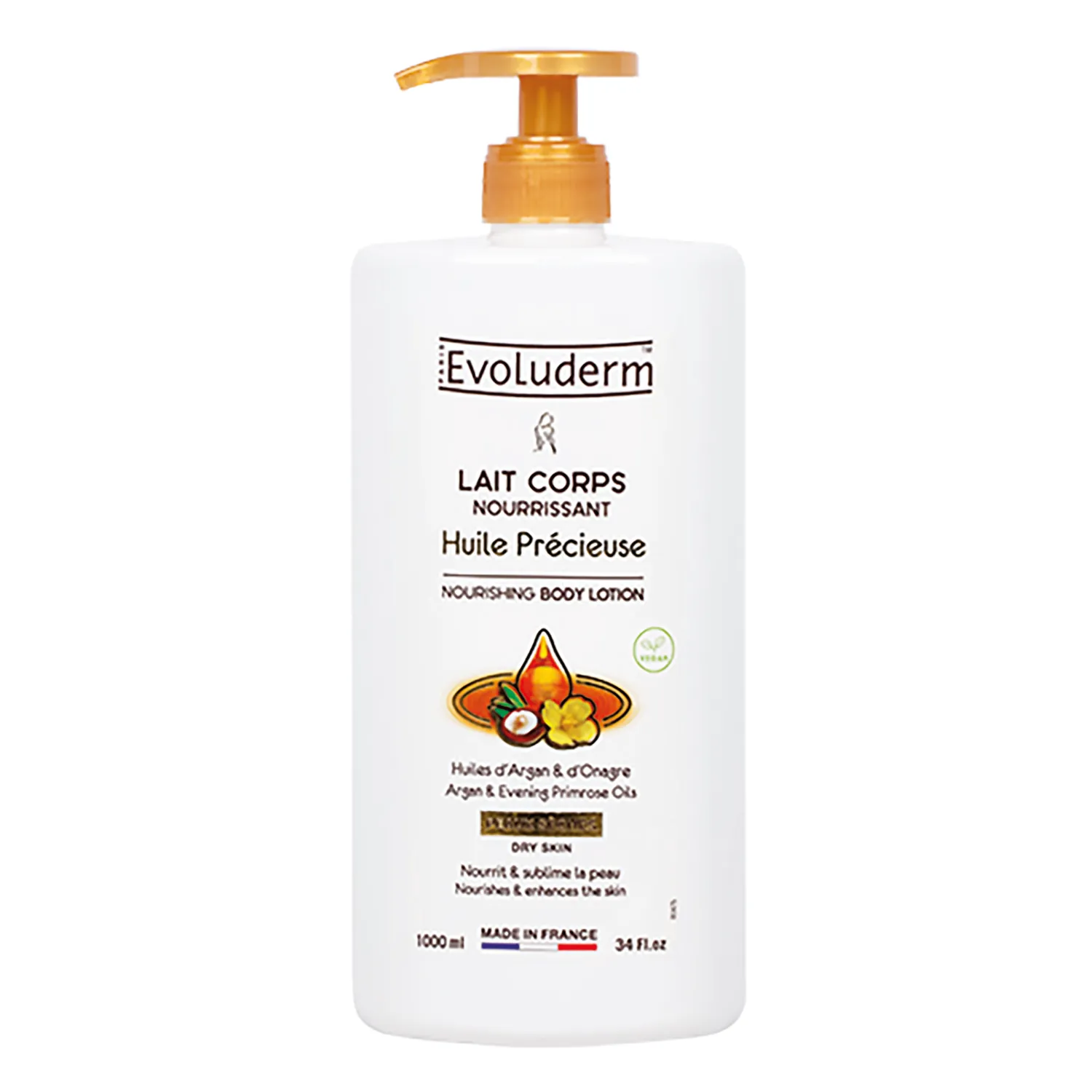 Crema Corporal Hidratante Aceite Argan Onagra Evoluderm