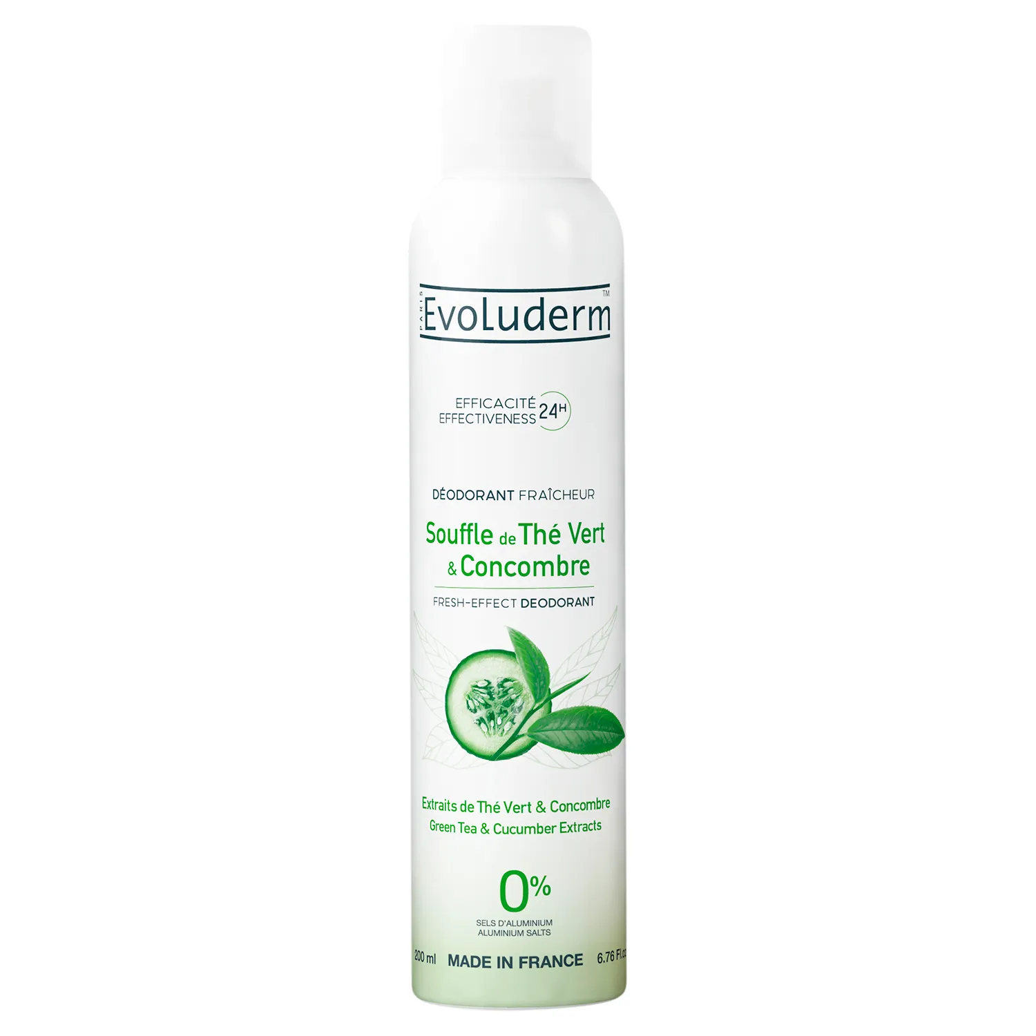 Desodorante Aerosol Te Verde Pepino Evoluderm