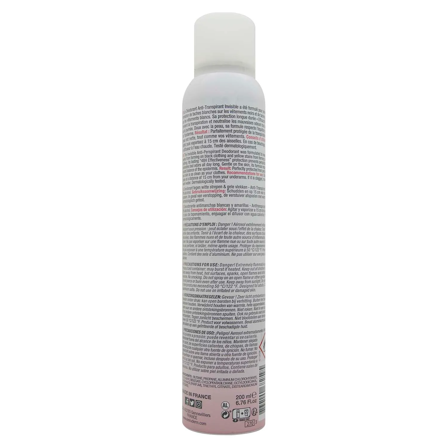 Desodorante Aerosol Invisible Evoluderm