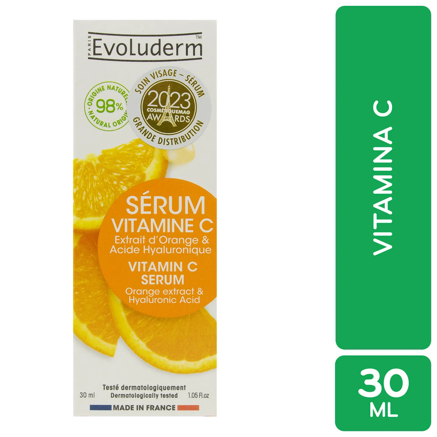 Suero Facial Vitamina C Acido Hialuronico Evoluderm