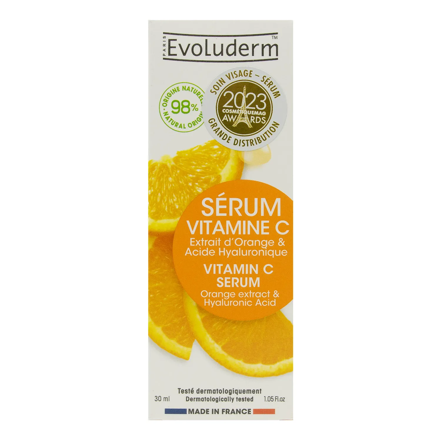 Suero Facial Vitamina C Acido Hialuronico Evoluderm