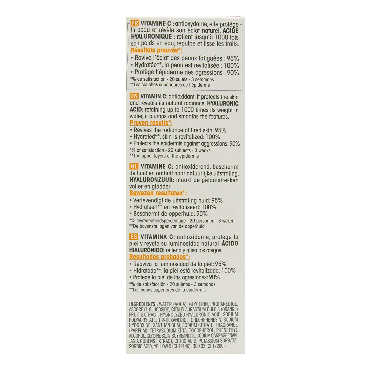 Suero Facial Vitamina C Acido Hialuronico Evoluderm