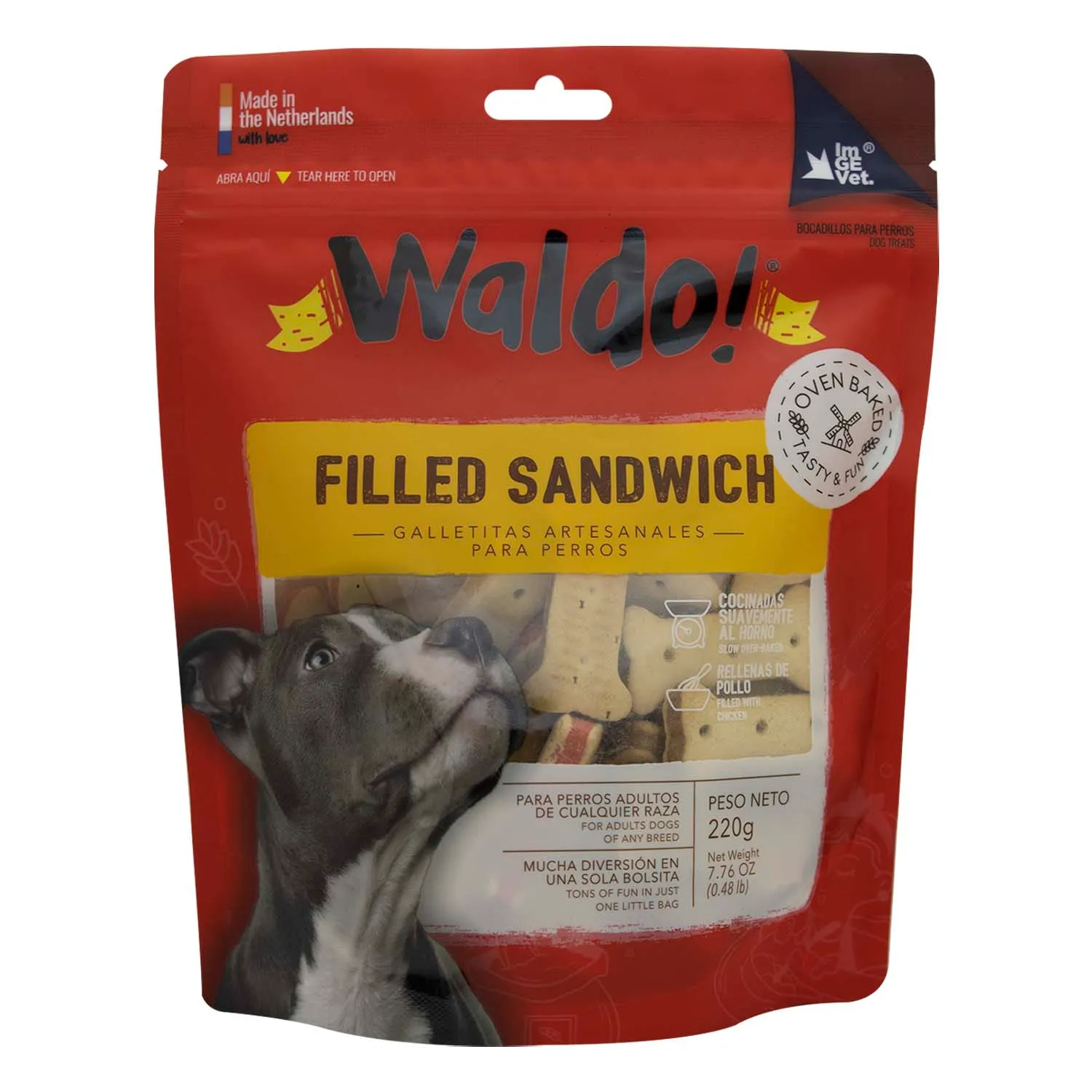 Galleta Sandwich Pollo Perro Waldo