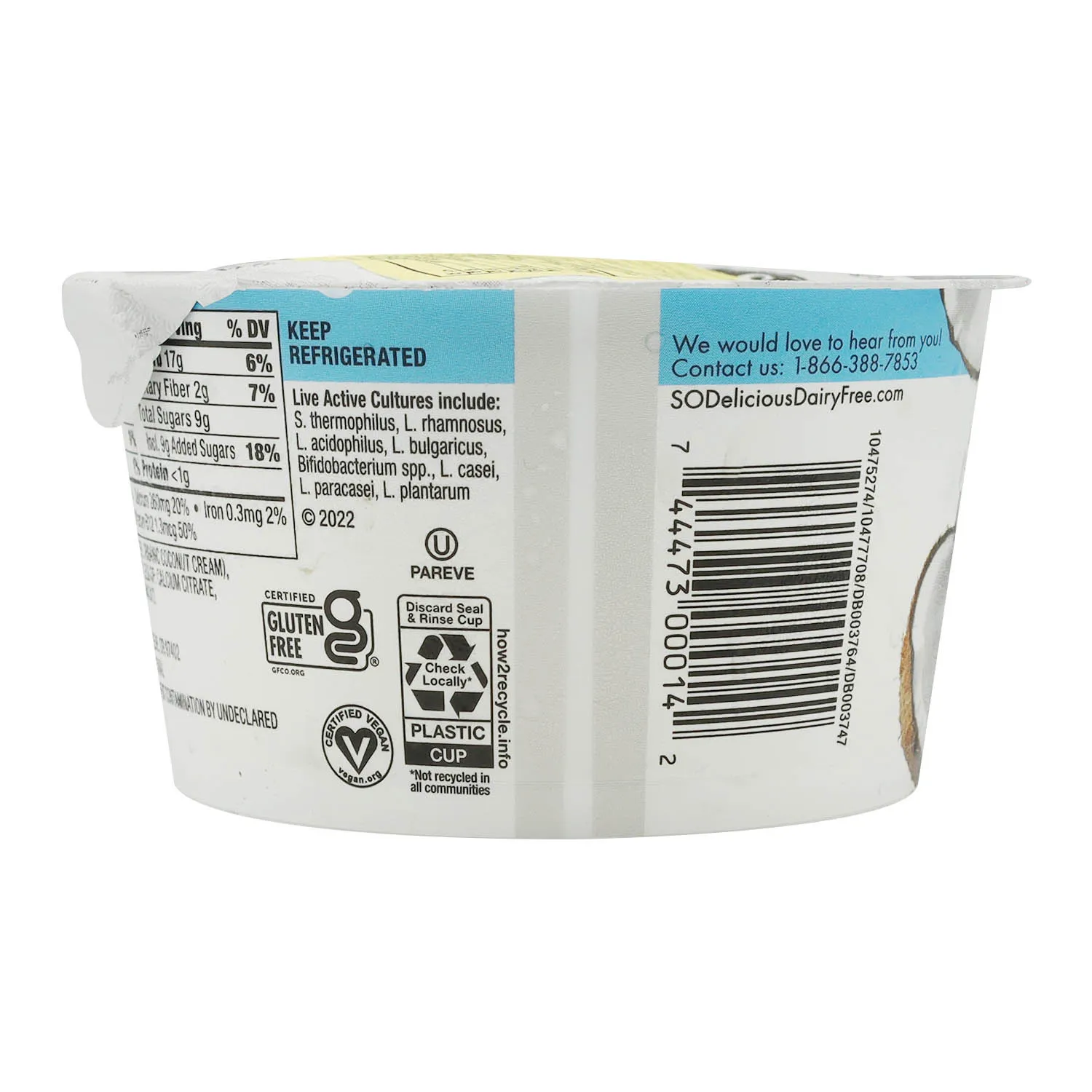 Sustituto Yogurt Coco Natural So Delicious