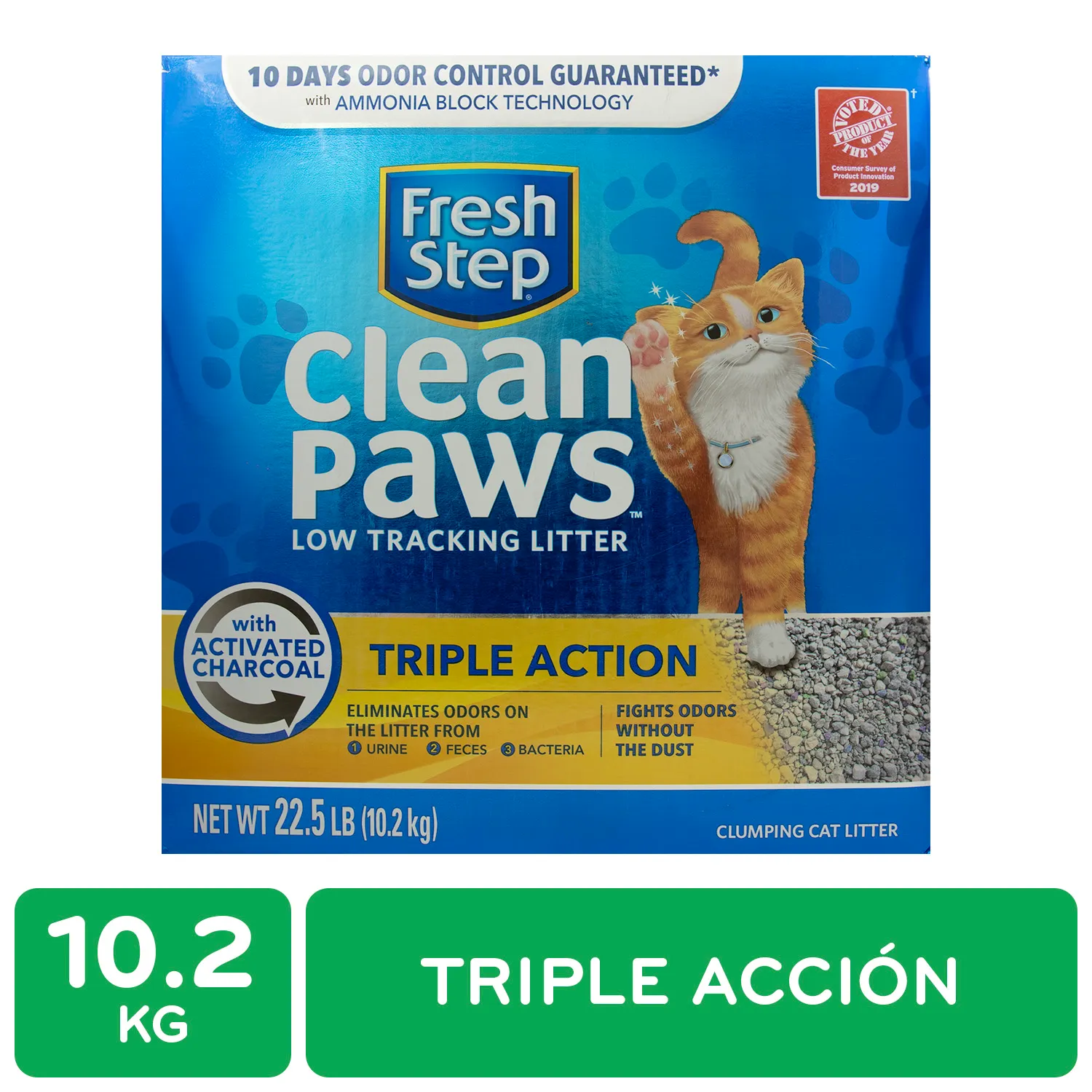 Arena Gato Carbon Triple Accion Patitas Limpias Fresh Step