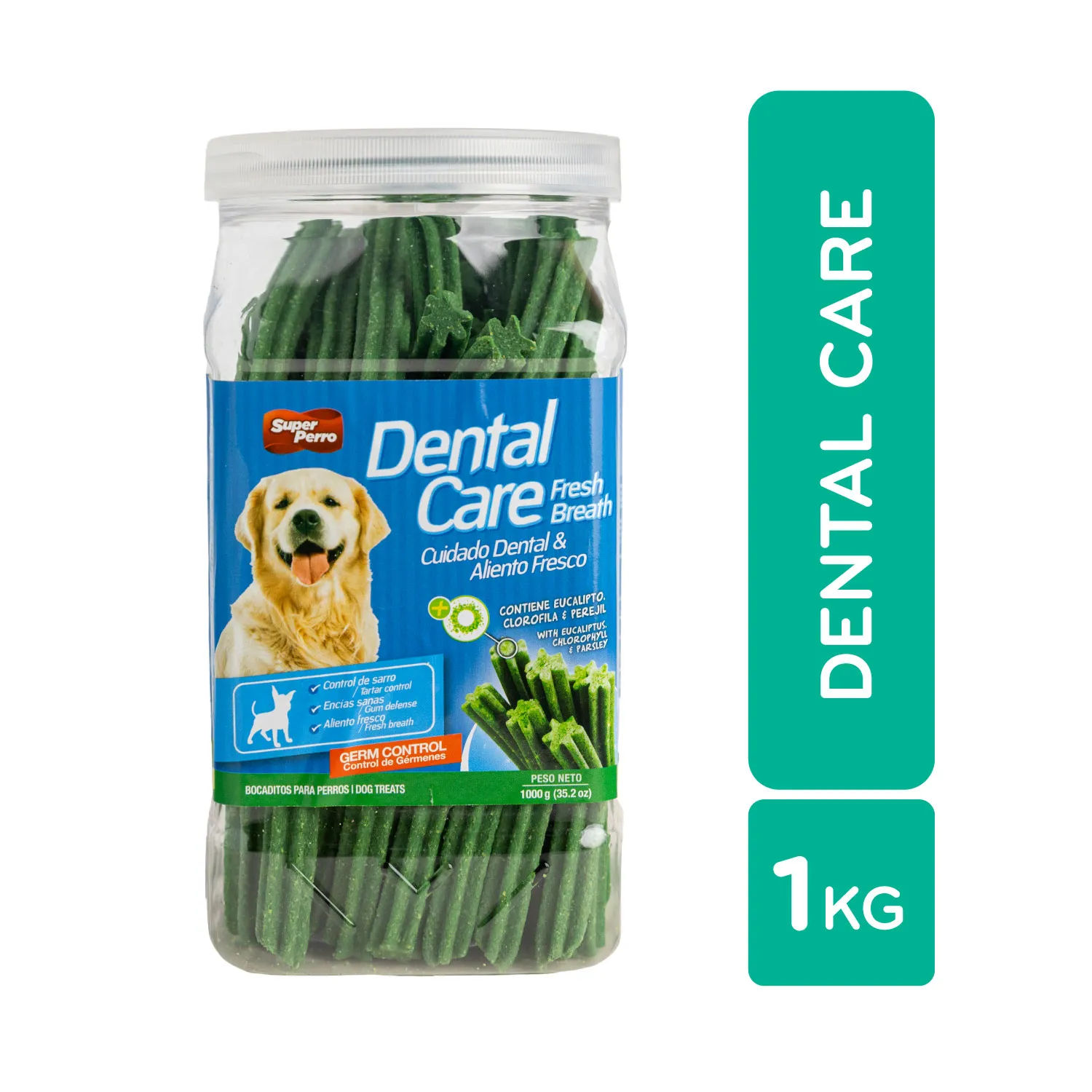 Bocadillo Perro Cuidado Dental Y Aliento Fresco Super Perro