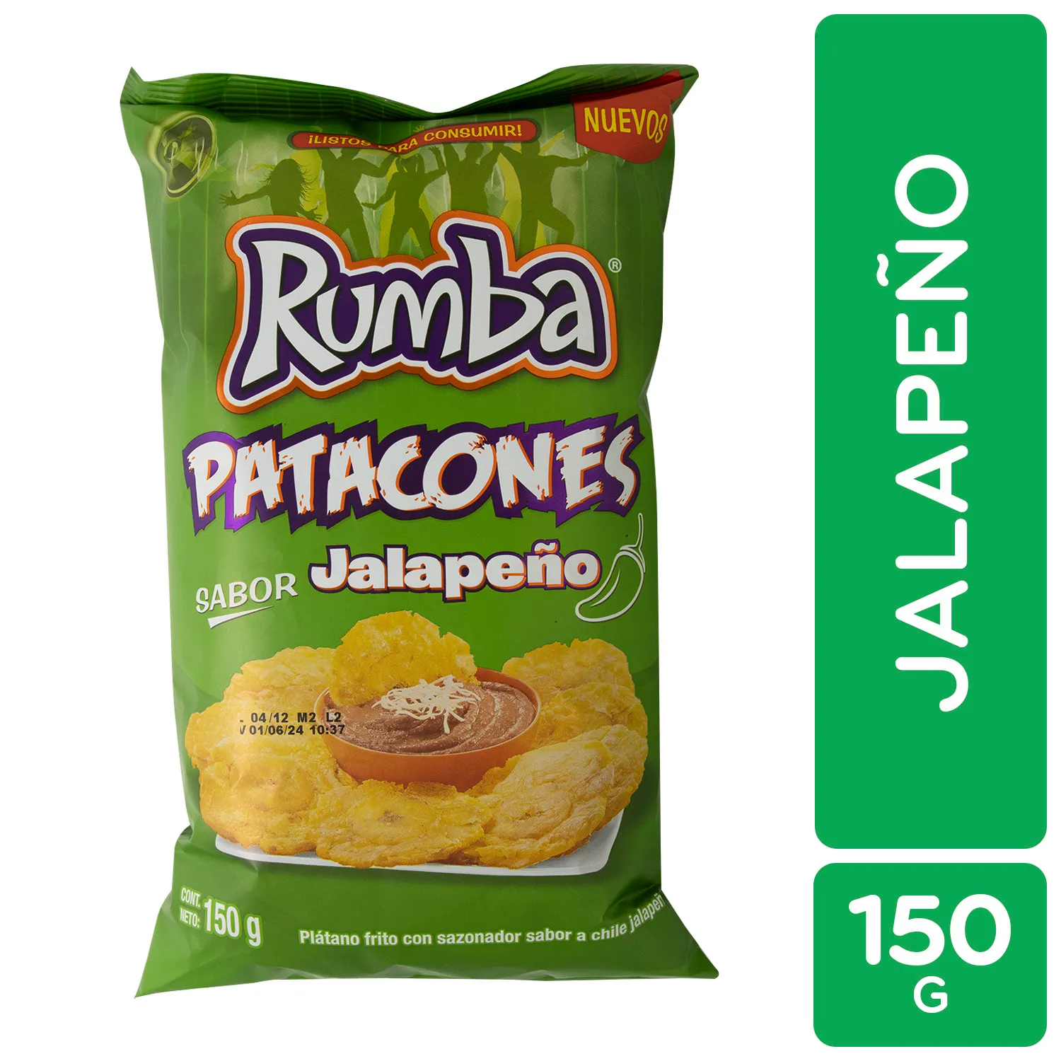 Platano Patacon Jalapeño Rumba Paquete 150 G