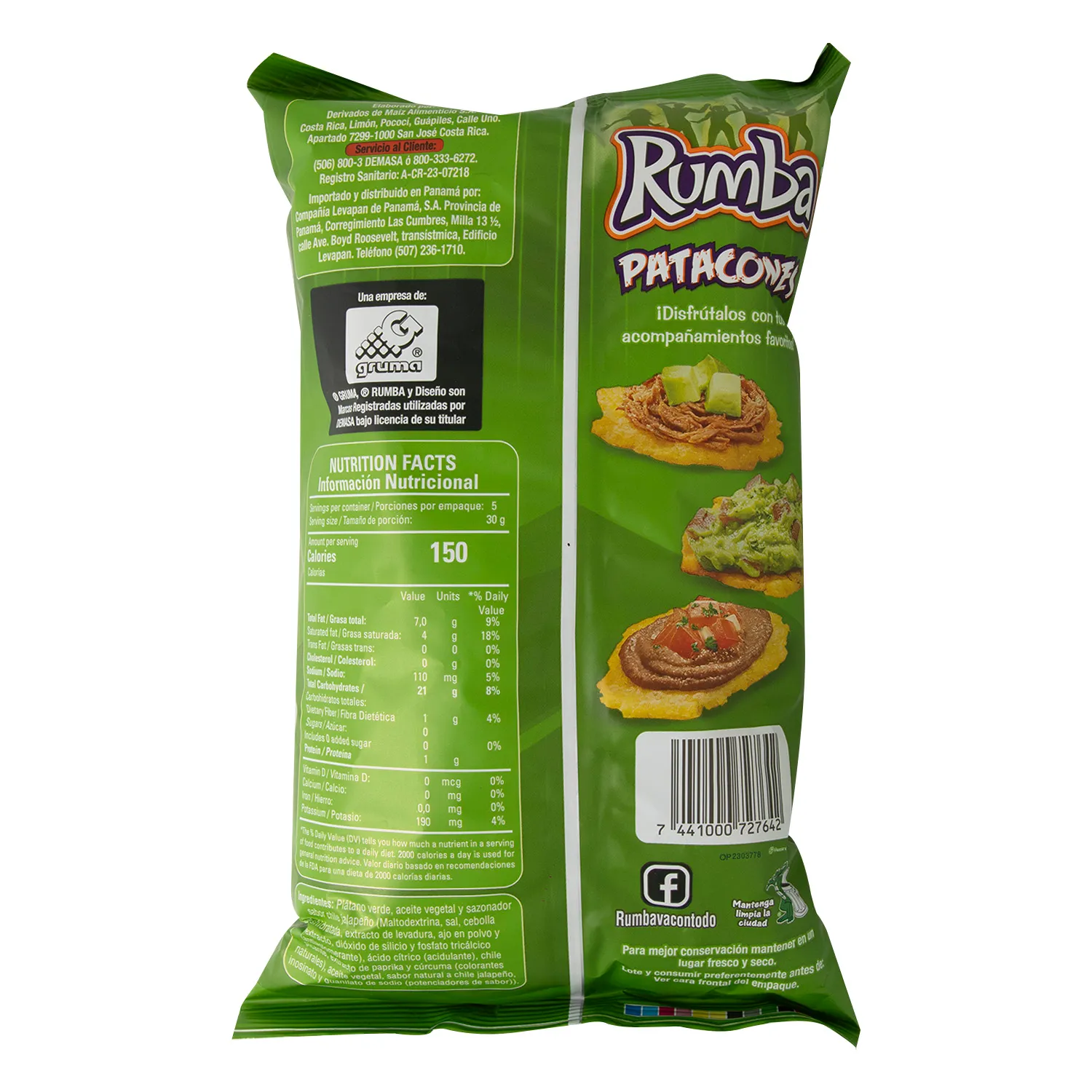 Platano Patacon Jalapeño Rumba Paquete 150 G