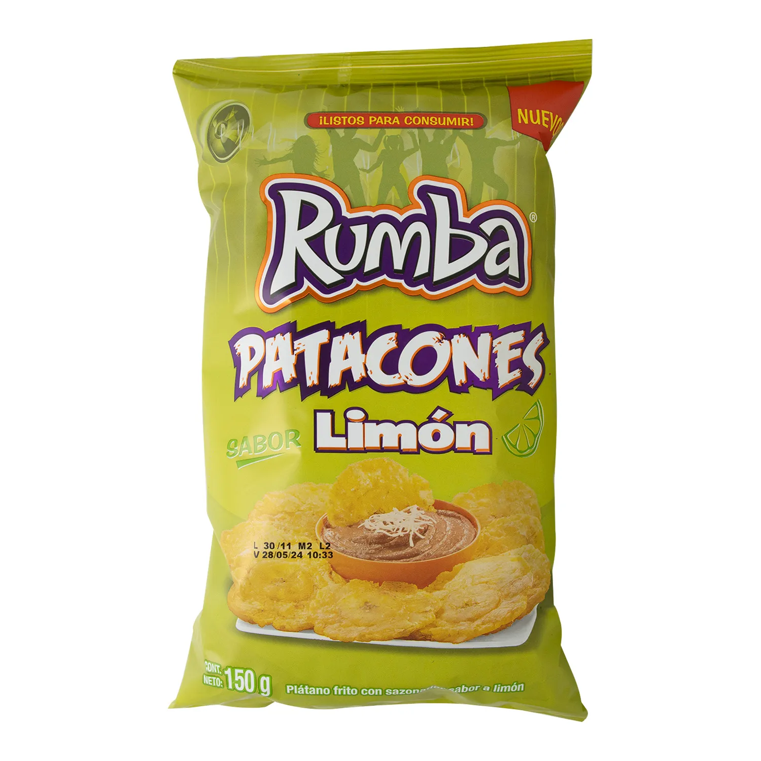 Platano Patacon Limon Y Sal Rumba Paquete 150 G